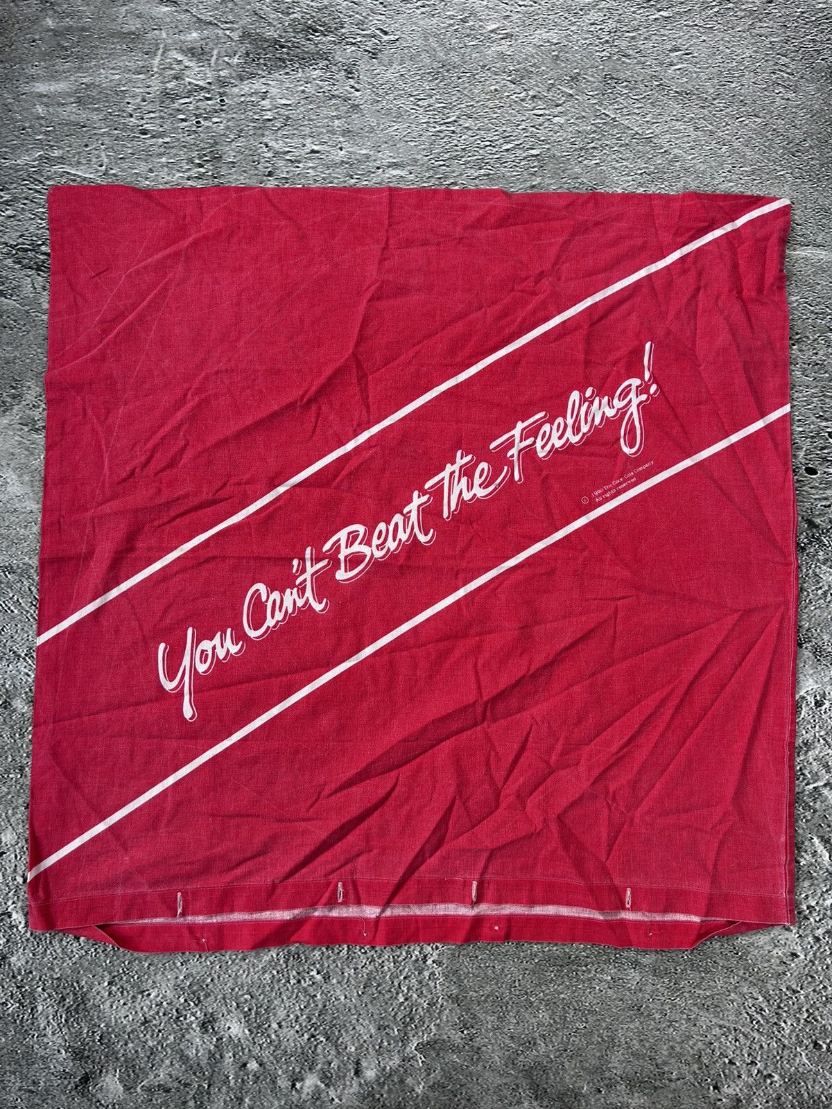 Coca Cola × Vintage Coca Cola vintage sheets 90s berdom red fullprint Size ONE SIZE - 4 Thumbnail