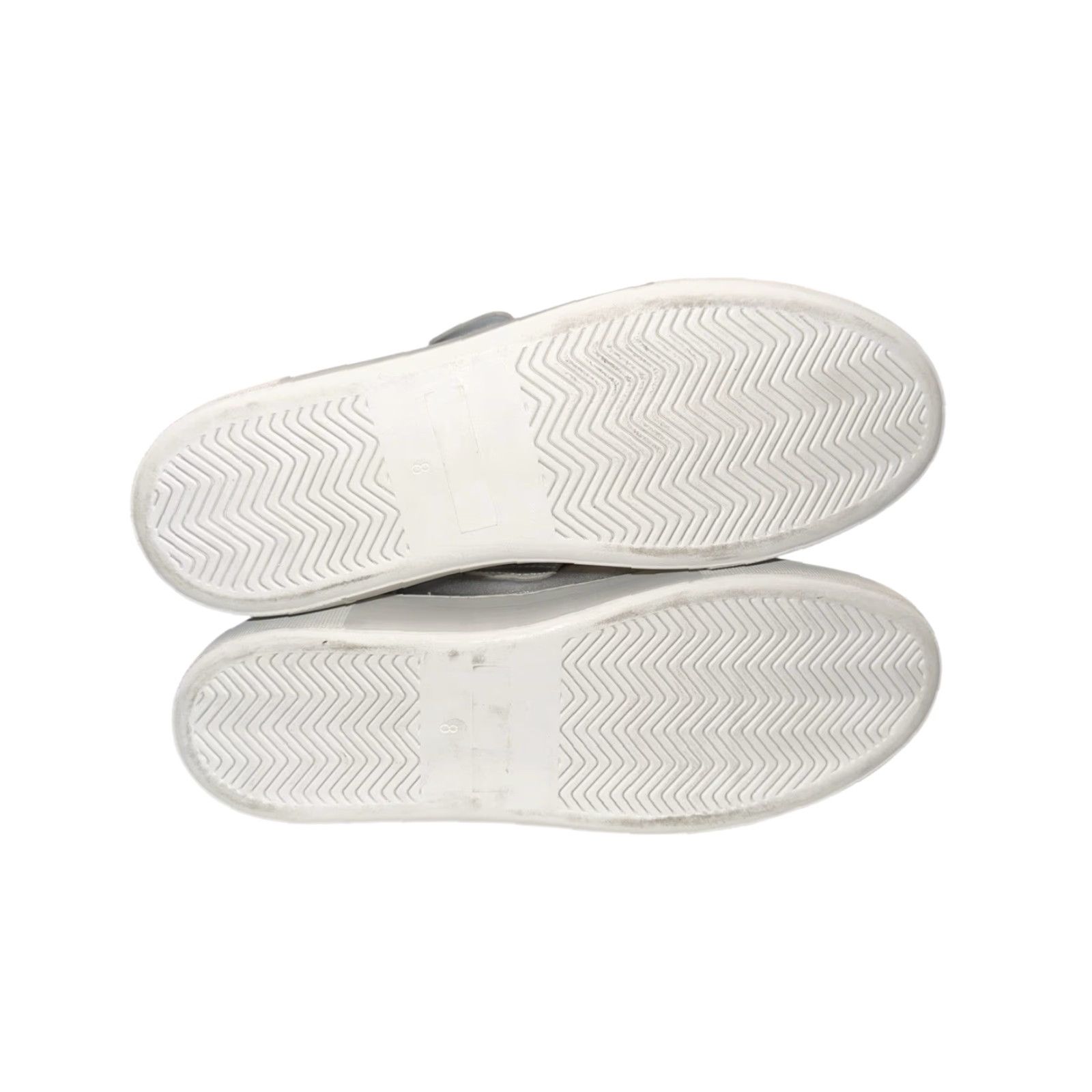 J/Slides J/Slides Adelynn Sneaker Leather Silver Metallic Platform Size 8 Women Gray Athletic Shoes Size US 8 / IT 38 - 6 Thumbnail
