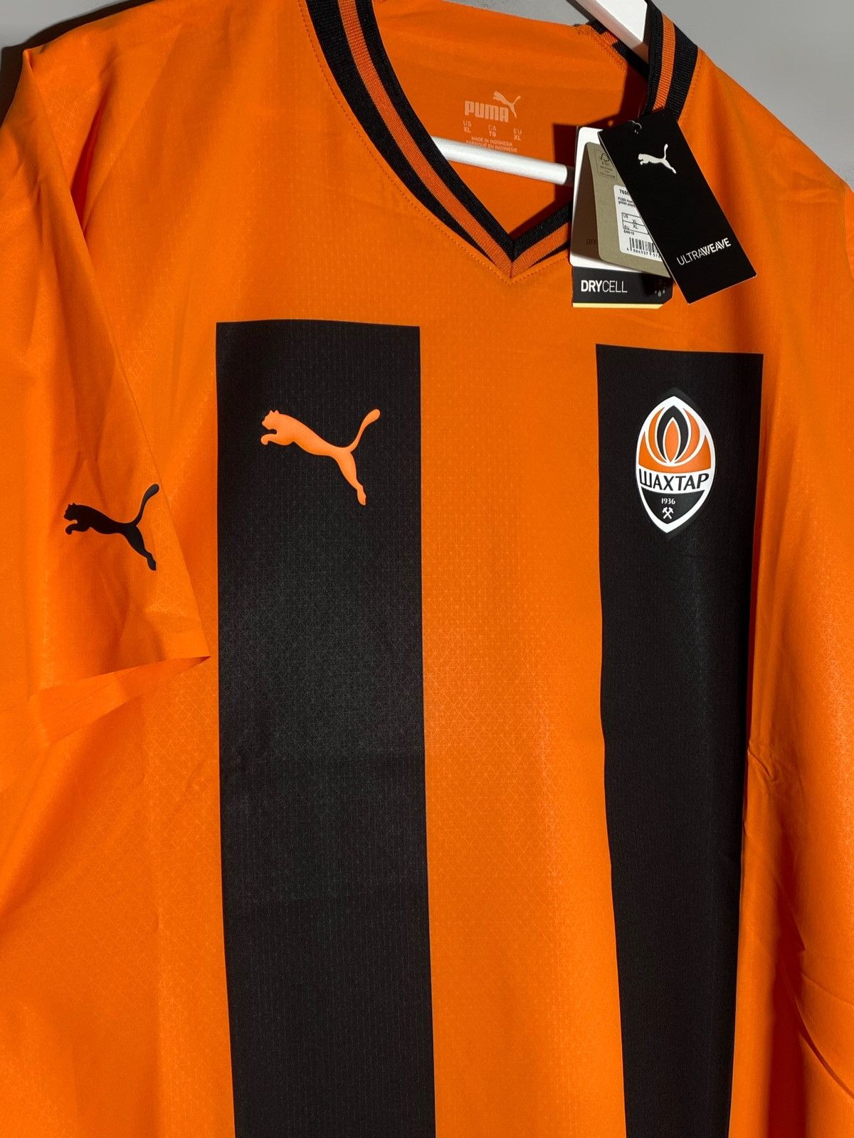 Puma Puma Shakhtar Donetsk 2023/24 Home Player Issue Shirt Jersey Size US XL / EU 56 / 4 - 3 Thumbnail
