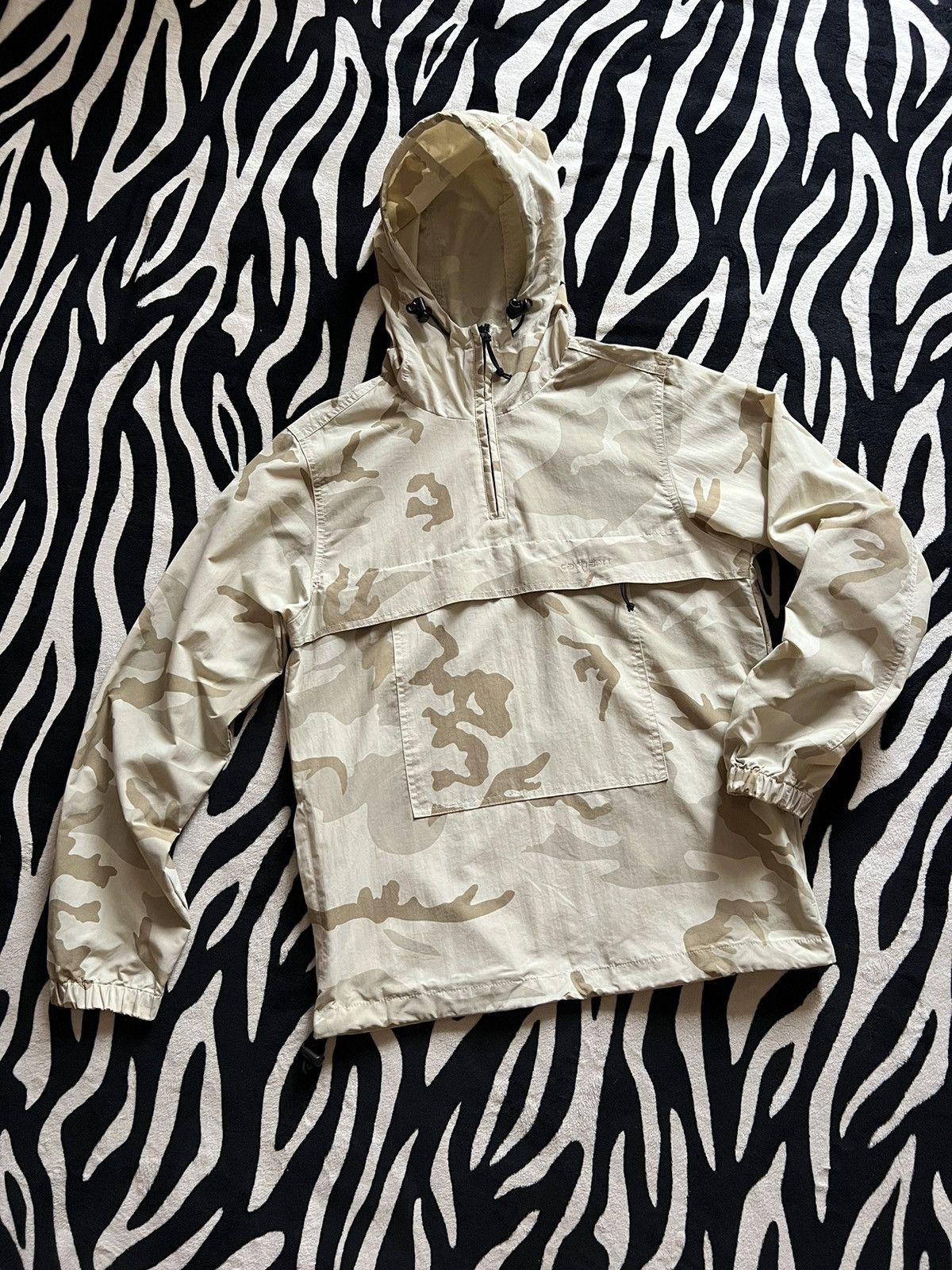 Carhartt × Carhartt Wip × Vintage Carhartt vintage camo anorak nylon jacket mens Size US S / EU 44-46 / 1 - 14 Thumbnail