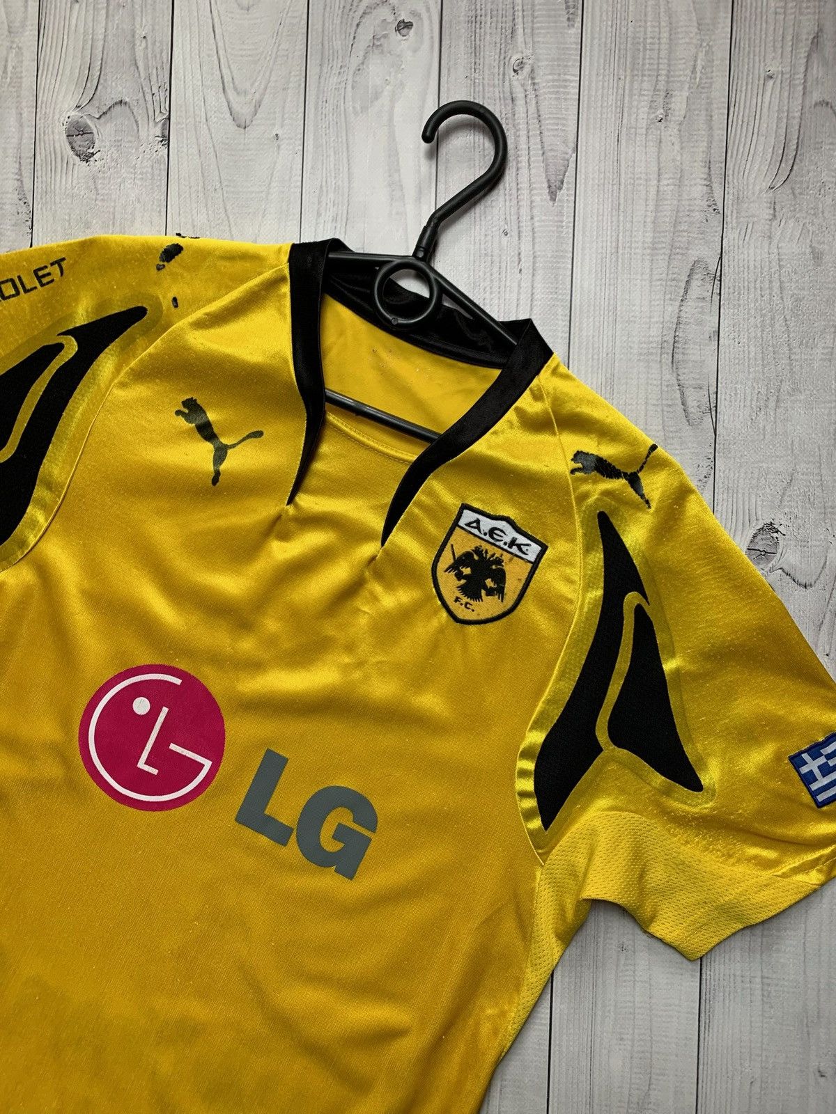 Puma × Vintage Vintage puma A.E.K. Soccer jersey size M yellow Size US M / EU 48-50 / 2 - 2 Thumbnail