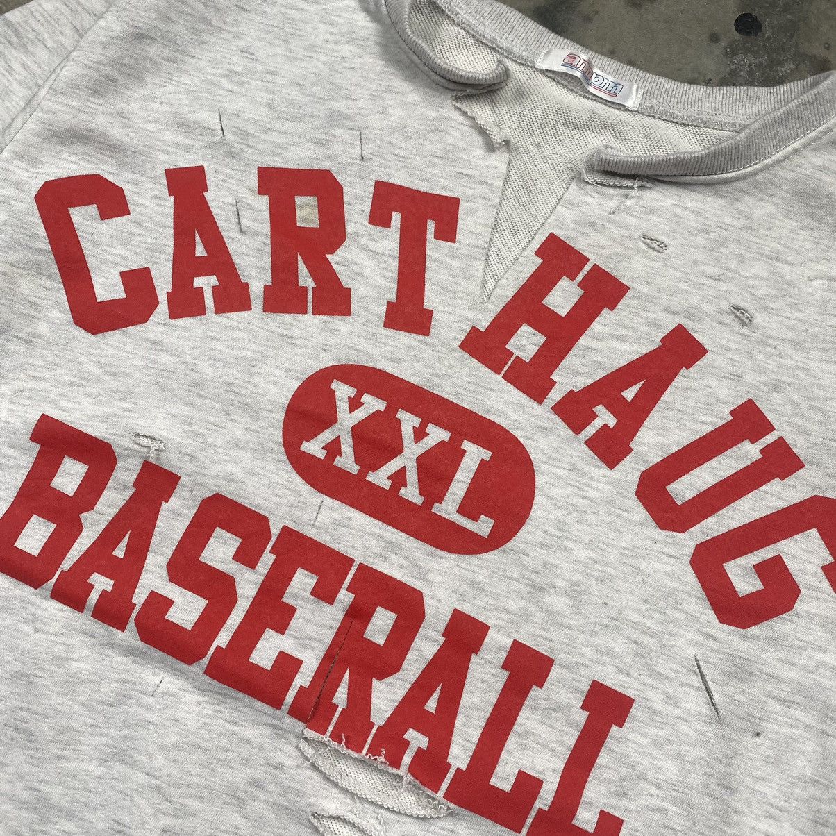 Japanese Brand AMPM Carthaug Baserall Bondage Baggy Boxy Crewneck Size ONE SIZE - 3 Thumbnail