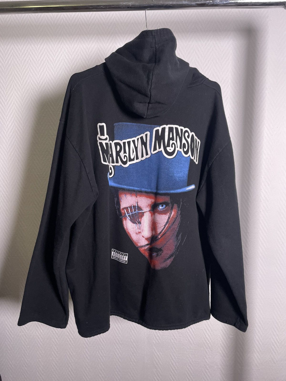 image of 00’S Marilyn Manson Hoodie XL in Black, Men's
