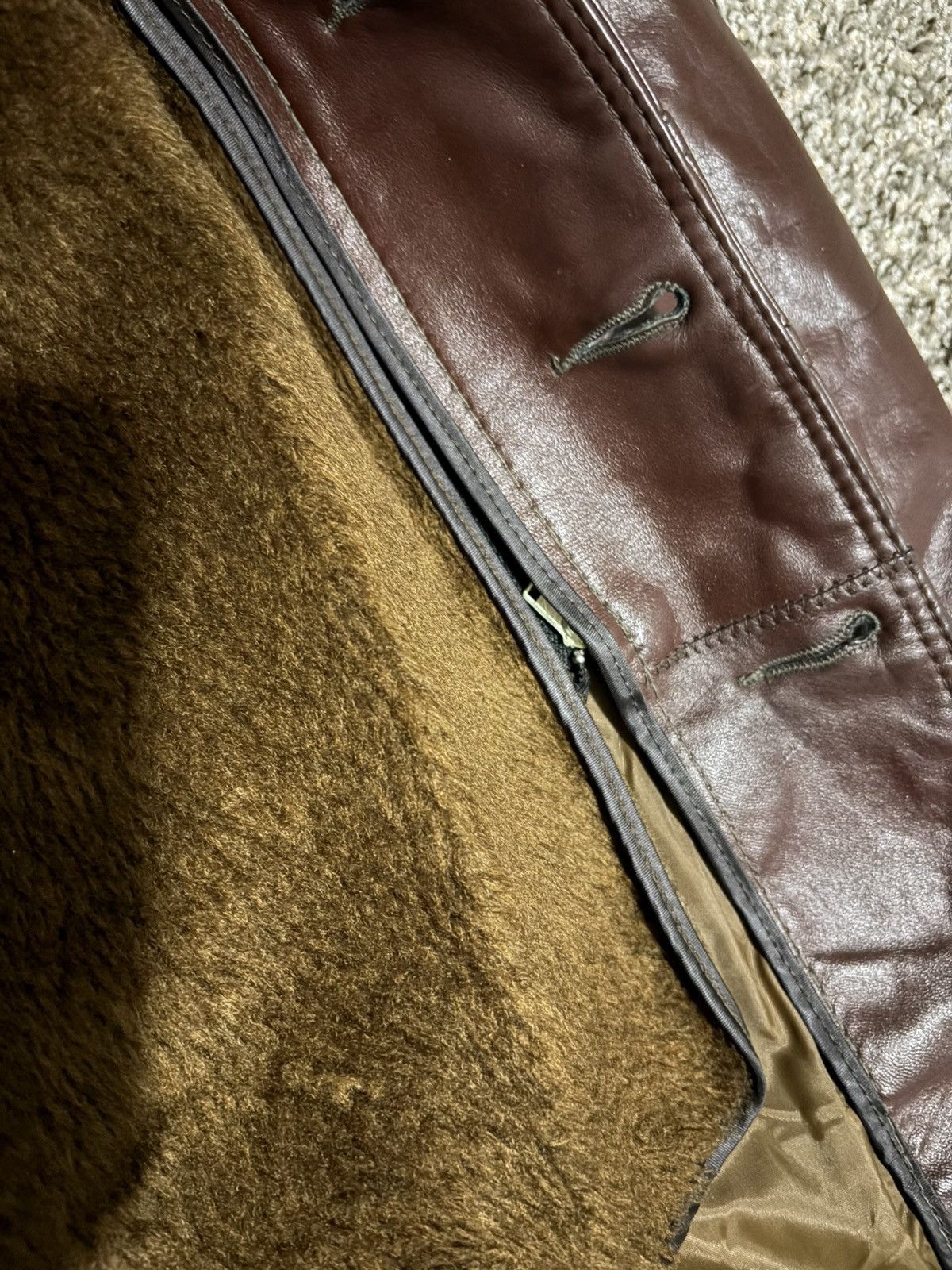 Vintage Vintage Gino Leathers Genuine Brown Leather Coat Size US M / EU 48-50 / 2 - 5 Thumbnail