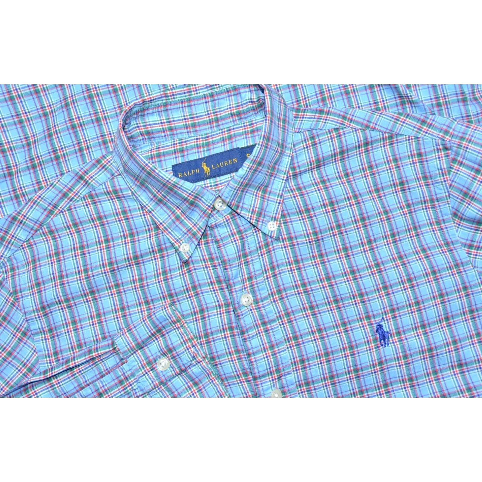 Ralph Lauren Ralph Lauren Mens Long Sleeve Checked Shirt Blue Cotton Size S Size US S / EU 44-46 / 1 - 2 Thumbnail