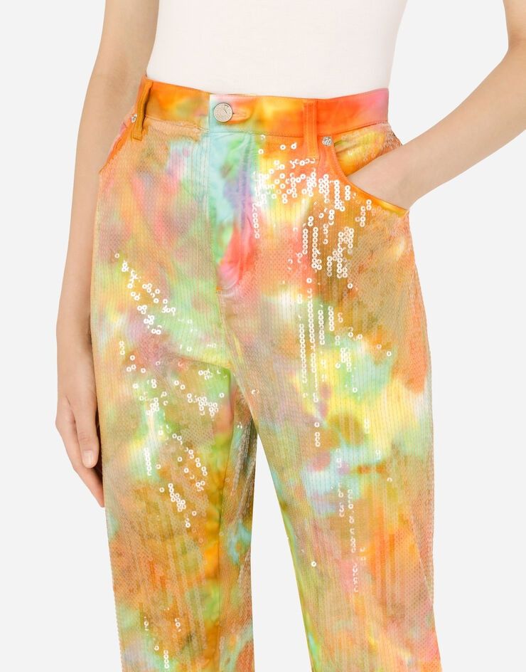 Dolce & Gabbana o1y0925 Casual Pant in Multicolor Size 28" / US 6 / IT 42 - 2 Thumbnail