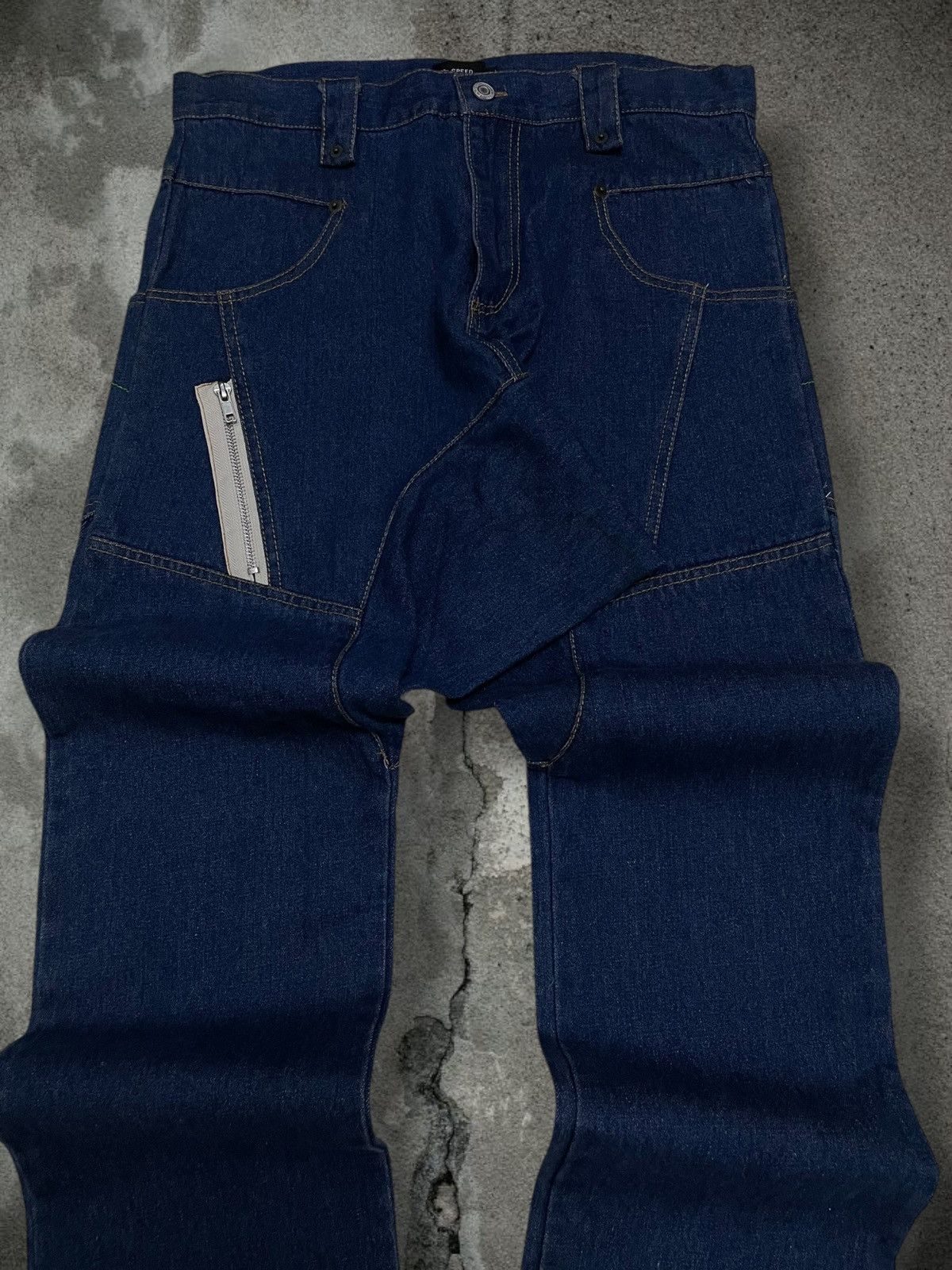 Hysteric Glamour Vintage 1990s Rare Japan Designer Speed Orange Denim Size US 31 - 4 Thumbnail