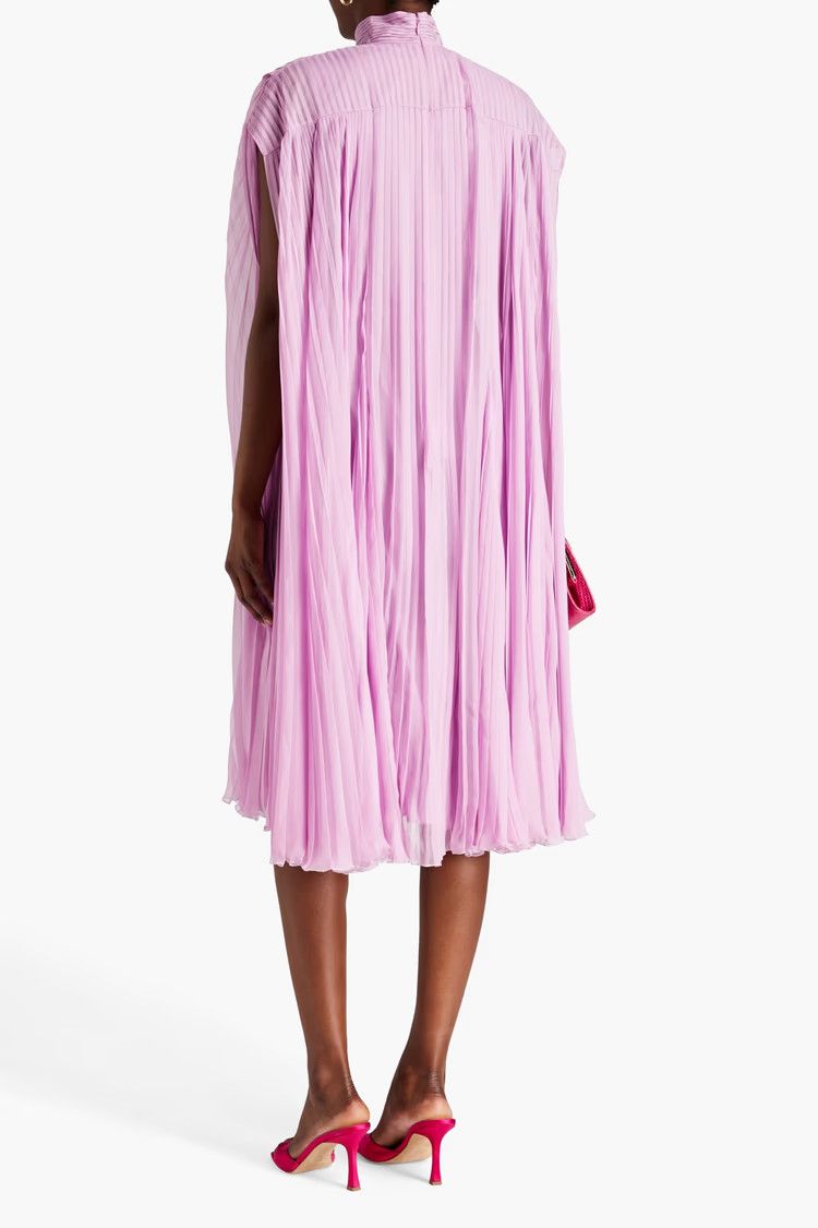 Valentino o1y0326 Midi Dress in Mauve Size S / US 4 / IT 40 - 3 Thumbnail