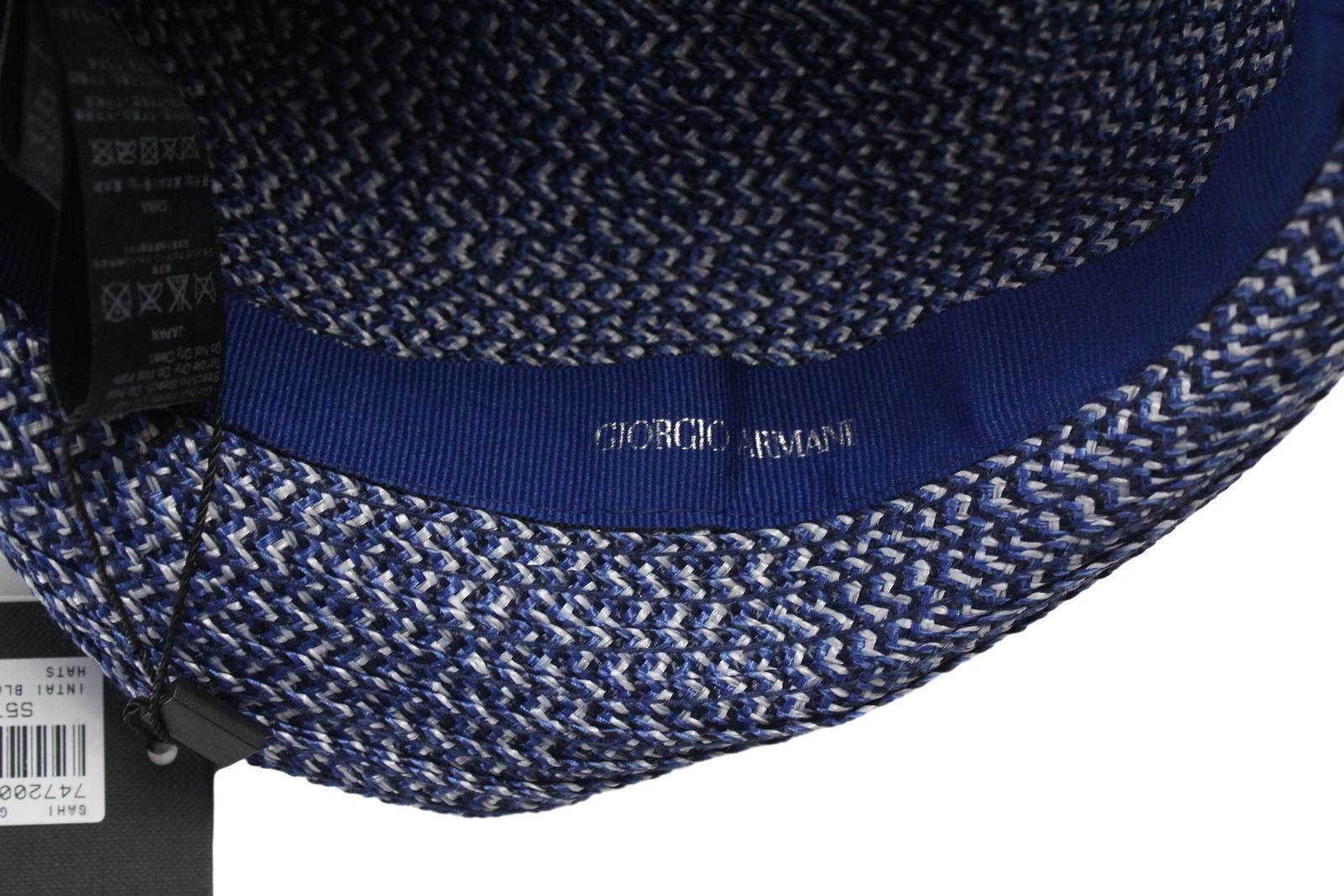 Giorgio Armani GIORGIO ARMANI Hat Men's 57 CM Braided Lamb Leather Detail Size ONE SIZE - 8 Thumbnail