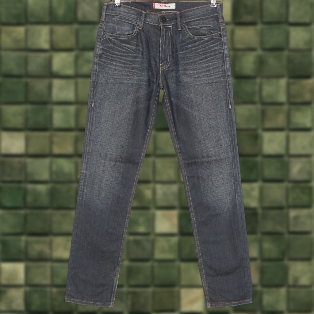 Levi's VINTAGE Levi’s 519 SLIM Jeans Men W32 L32 Stretch DZ7604 - Vintage 5-Pocket Denim Blue Slim fit jeans Mens 32x32 Size US 32 / EU 48 - 1 Thumbnail