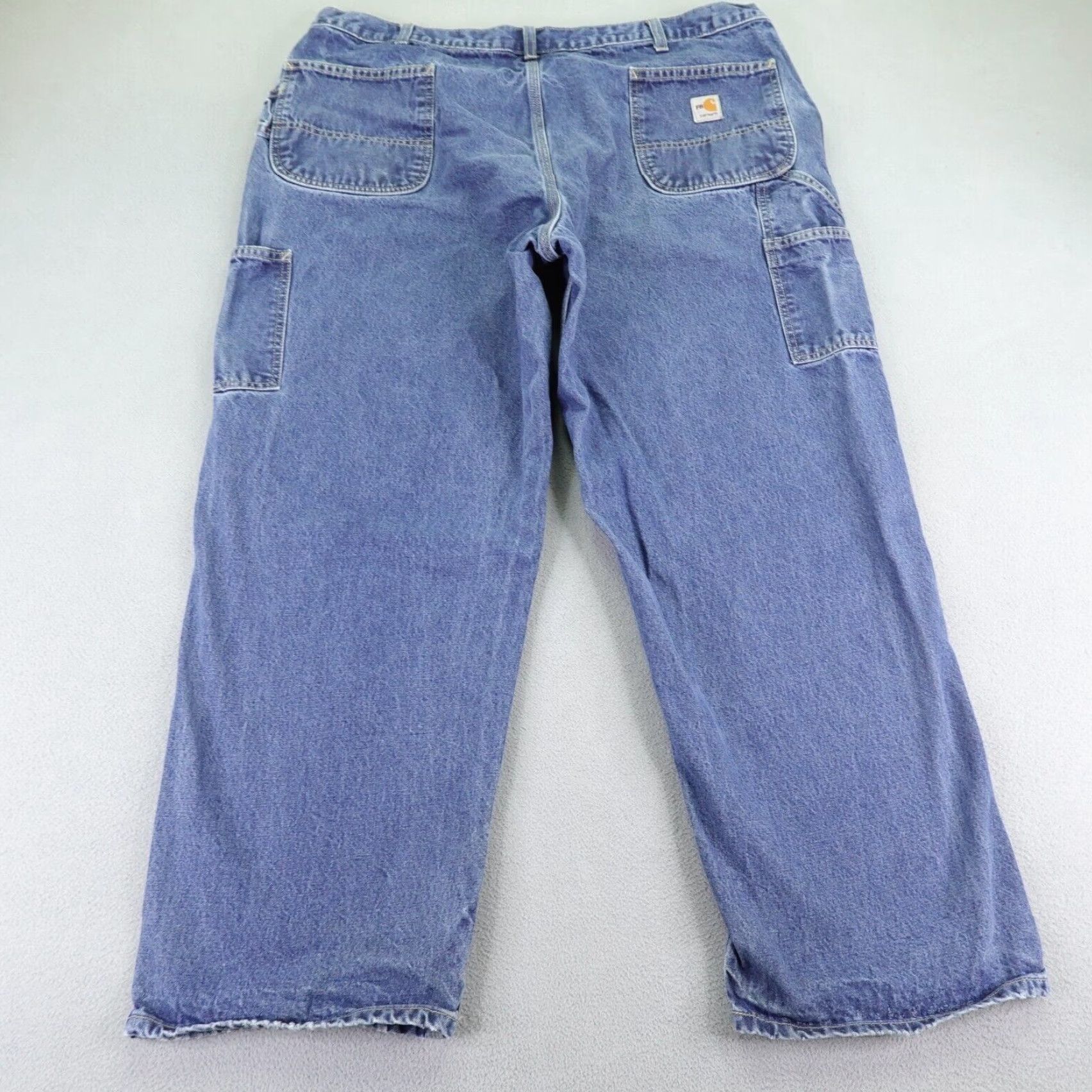 Carhartt VINTAGE Carhartt Jeans Mens 44x30 Blue Denim FR Flame Resistant Carpenter Regular Fit Size US 42 / EU 58 - 7 Thumbnail