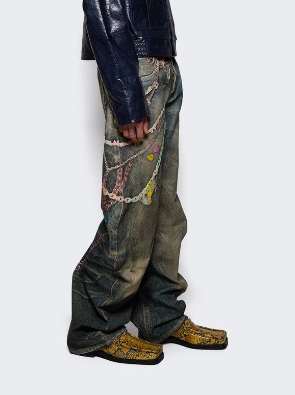 Martine Rose o1mle0226 Square Toe Loafers Shoes in Yellow Size US 9 / EU 42 - 2 Thumbnail