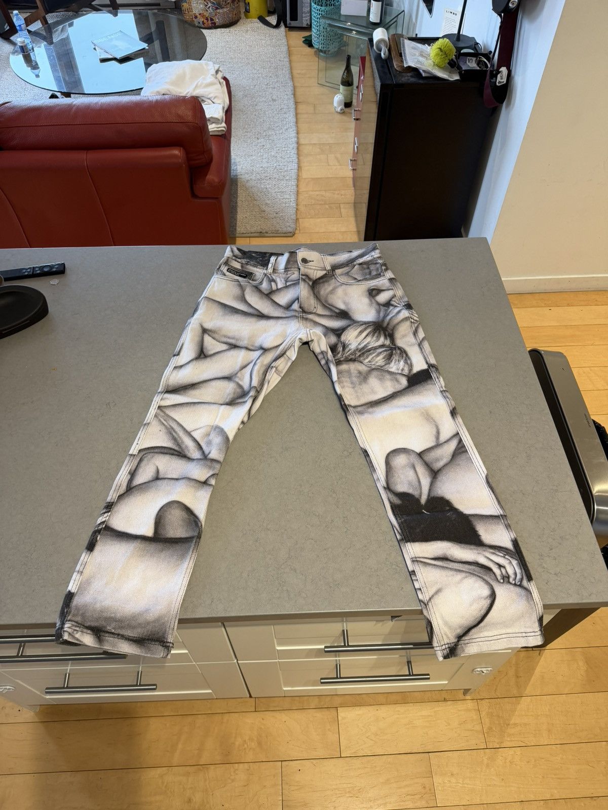 Pleasures Pleasures Orgy Denim Pant – Dan Witz Size US 30 / EU 46 - 8 Thumbnail