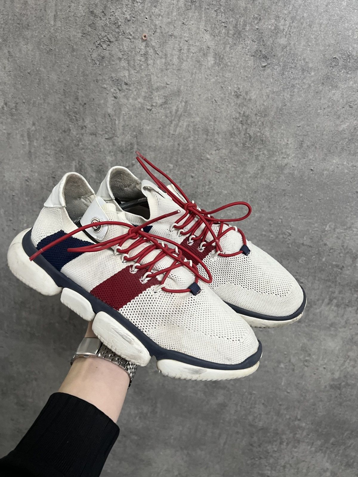 Moncler Moncler White Sneakers Shoes Size US 11 / EU 44 - 3 Thumbnail
