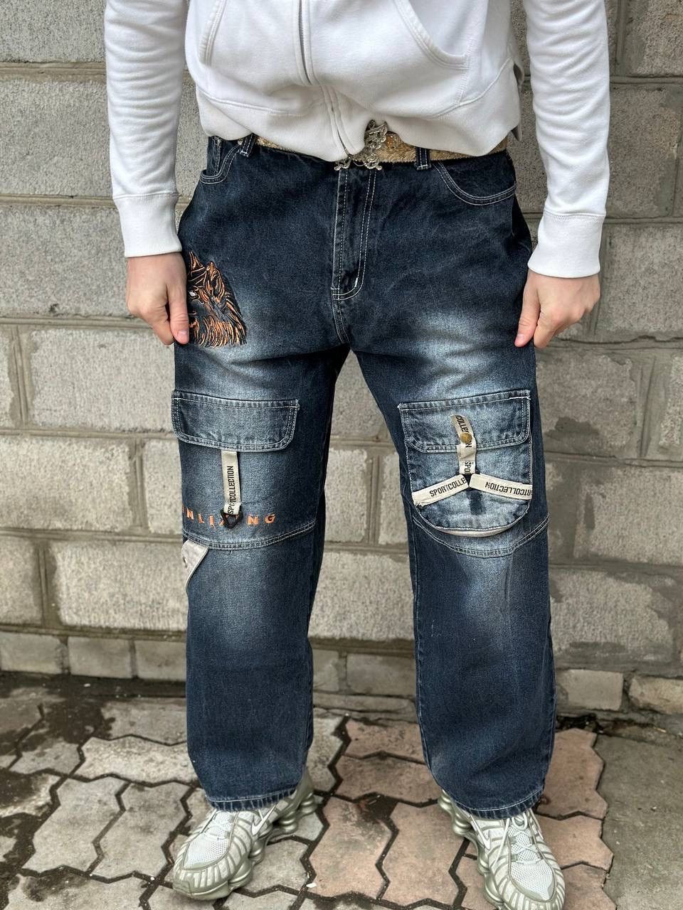 Number (N)ine VTG Wolf Rap Jeans Size 33 Y2K Man 00s USA Baggy Hype Trend Size US 33 - 2 Thumbnail