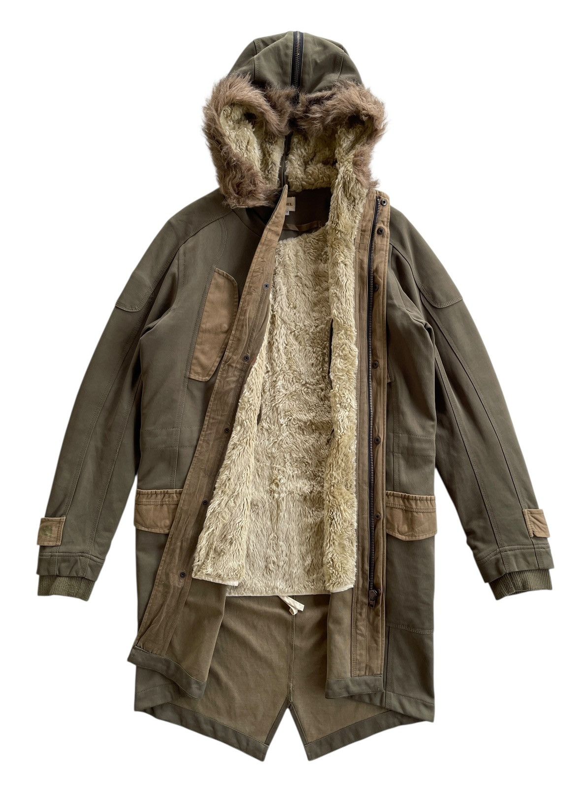 Diesel Diesel M65 Sherpa Hooded Parkas Size US M / EU 48-50 / 2 - 6 Thumbnail