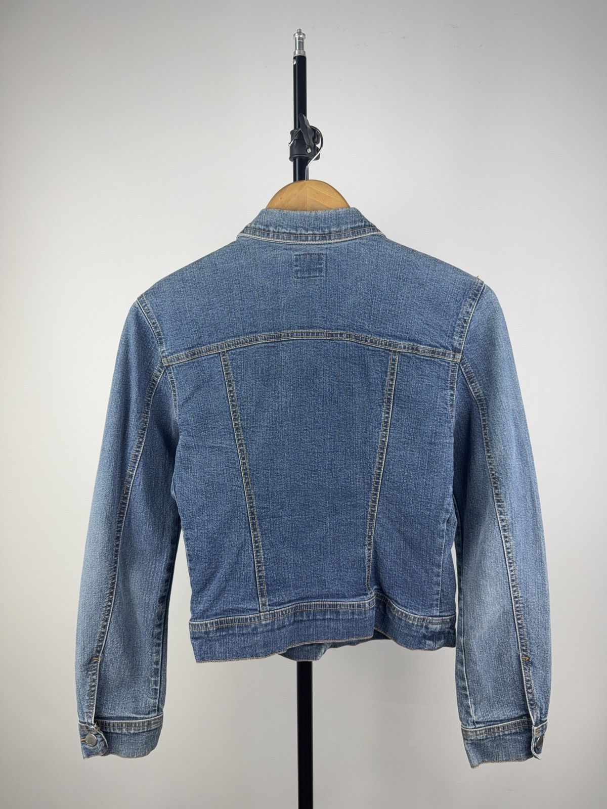Miss Sixty Rare Vintage Y2K Miss Sixty Faded Denim Jacket Retro 90s Size S / US 4 / IT 40 - 6 Thumbnail