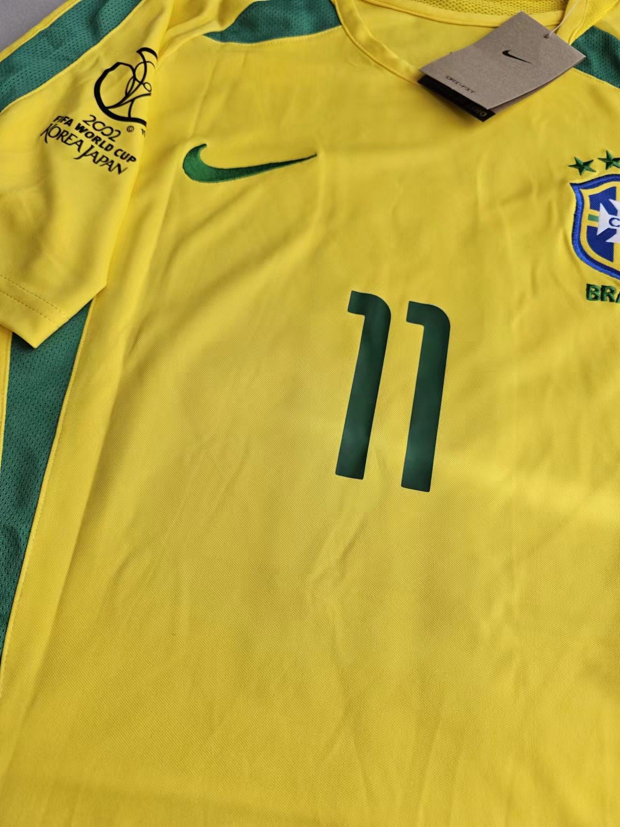 Other 2002 World Cup Brazil 11 Ronaldinho Jersey Home XL Size US XL / EU 56 / 4 - 3 Thumbnail