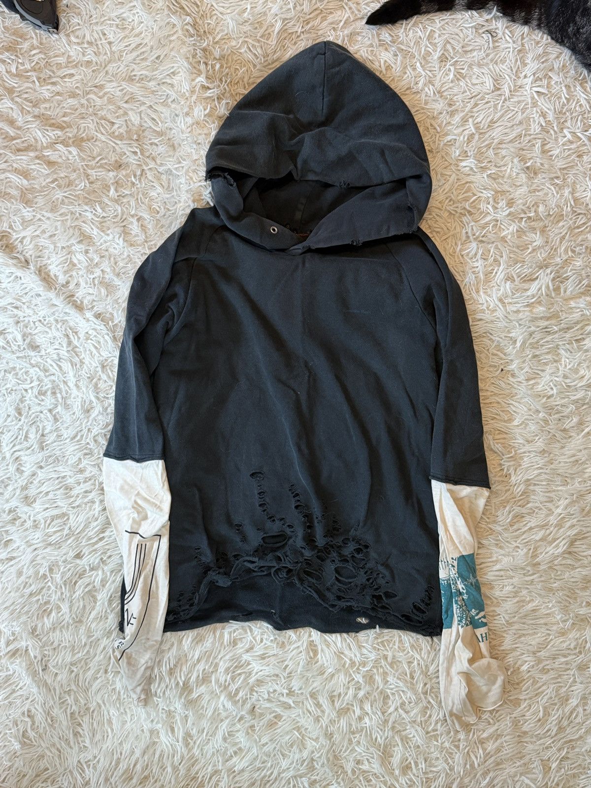Undercover Undercover 06ss Damage Hoodie Size US M / EU 48-50 / 2 - 1 Thumbnail