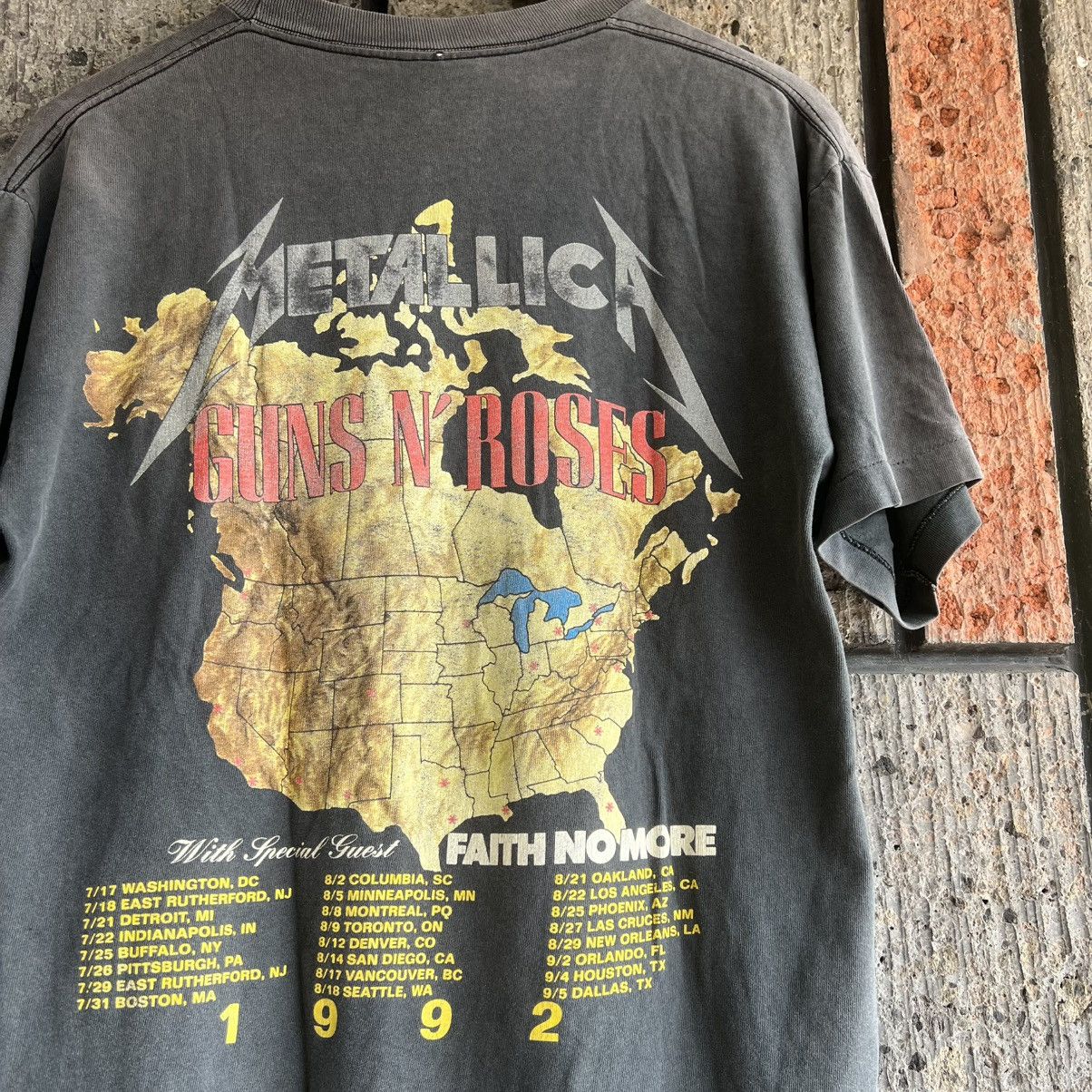 Band Tees VTG 1992 Brockum Guns N Roses Metallica Tour Band Tee Shirt Size US L / EU 52-54 / 3 - 6 Thumbnail