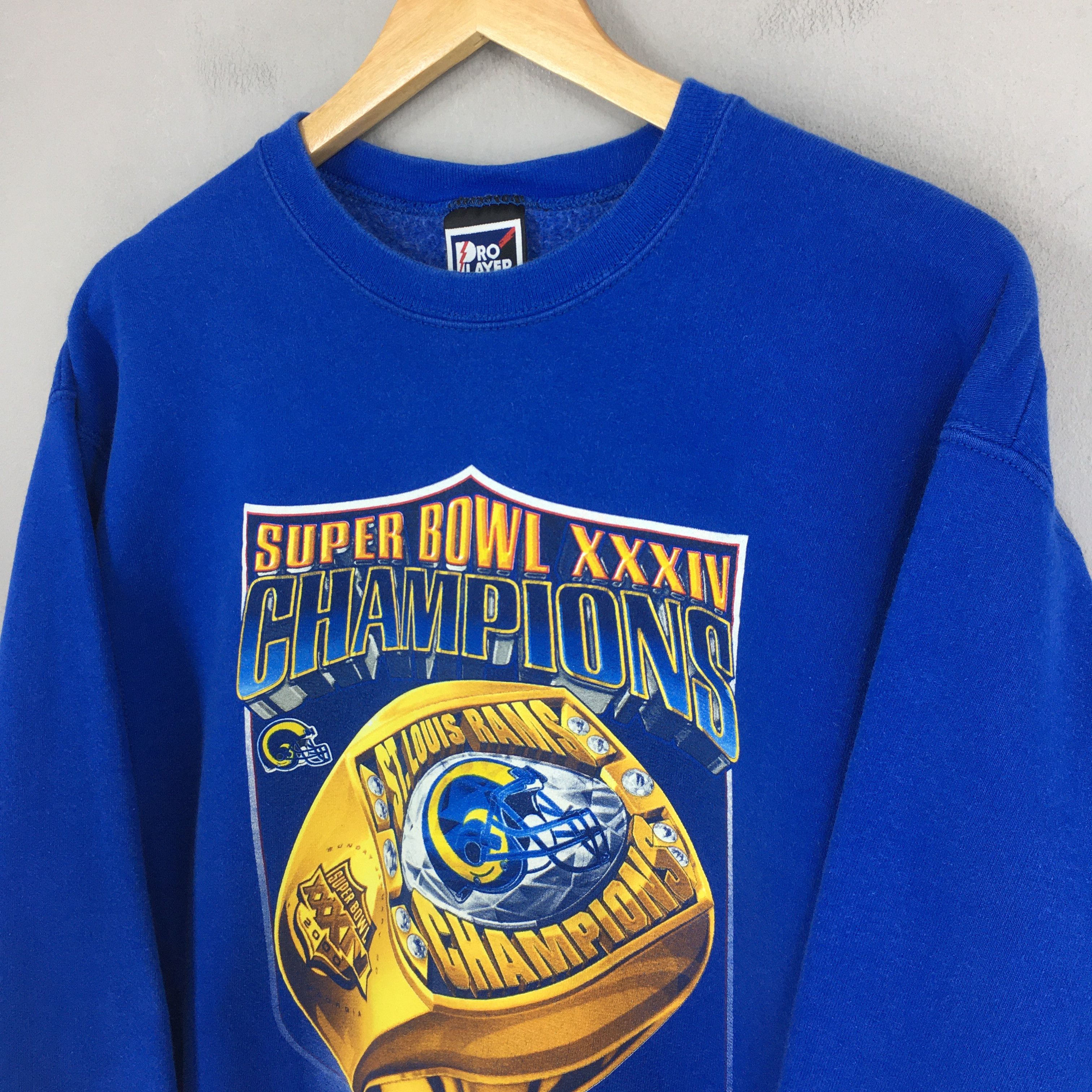 NFL × Vintage Vintage St. Louis Rams Football NFL Sweatshirt Large Size US L / EU 52-54 / 3 - 3 Thumbnail