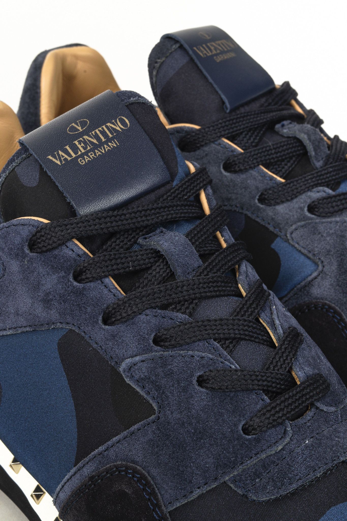 Valentino Valentino Garavani TN952Y0 Rockstud Soul Navy Camo sneakers Size US 10 / IT 40 - 7 Thumbnail