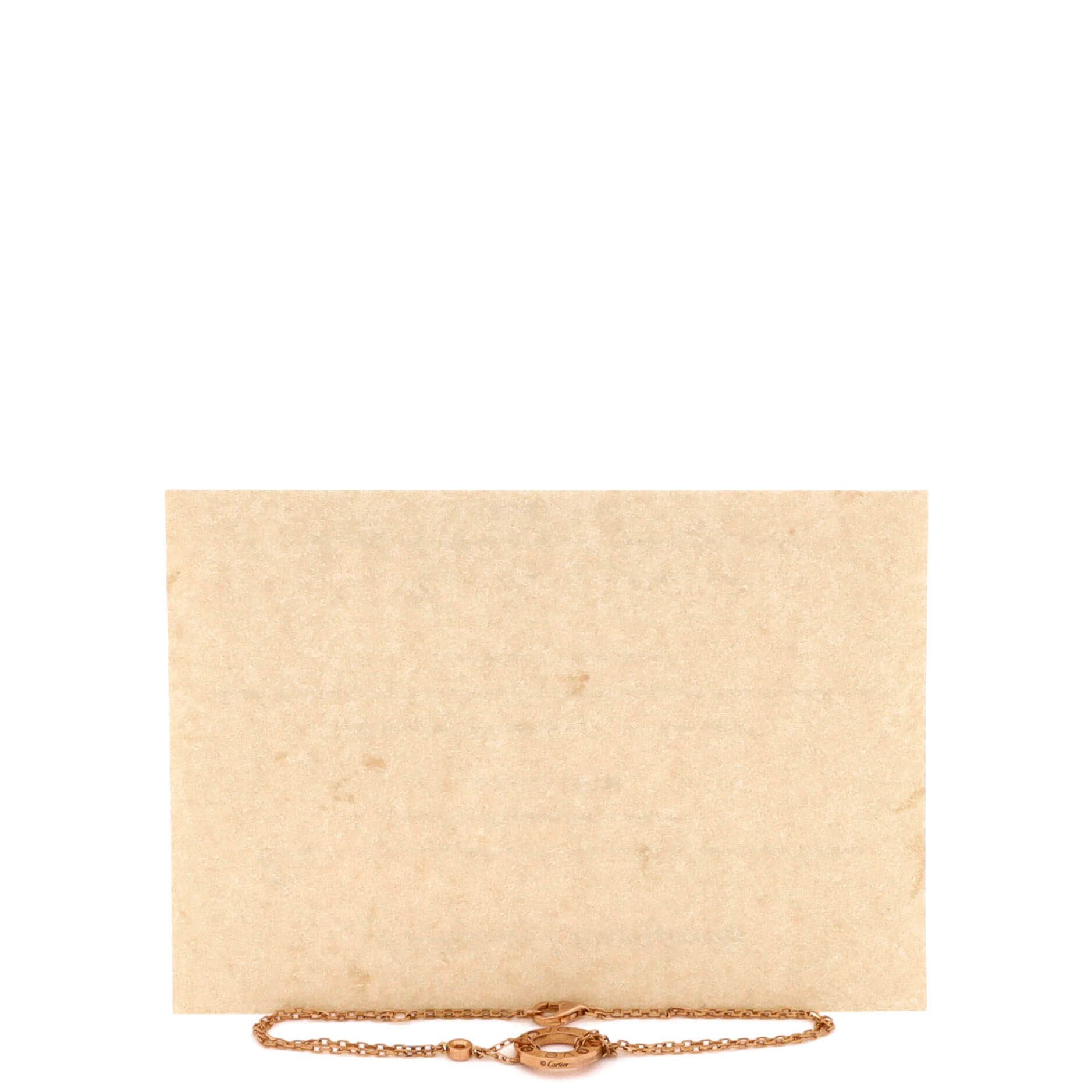 Cartier 2 Diamonds Love Bracelet 18K Rose Gold with Diamonds Size ONE SIZE - 1 Thumbnail