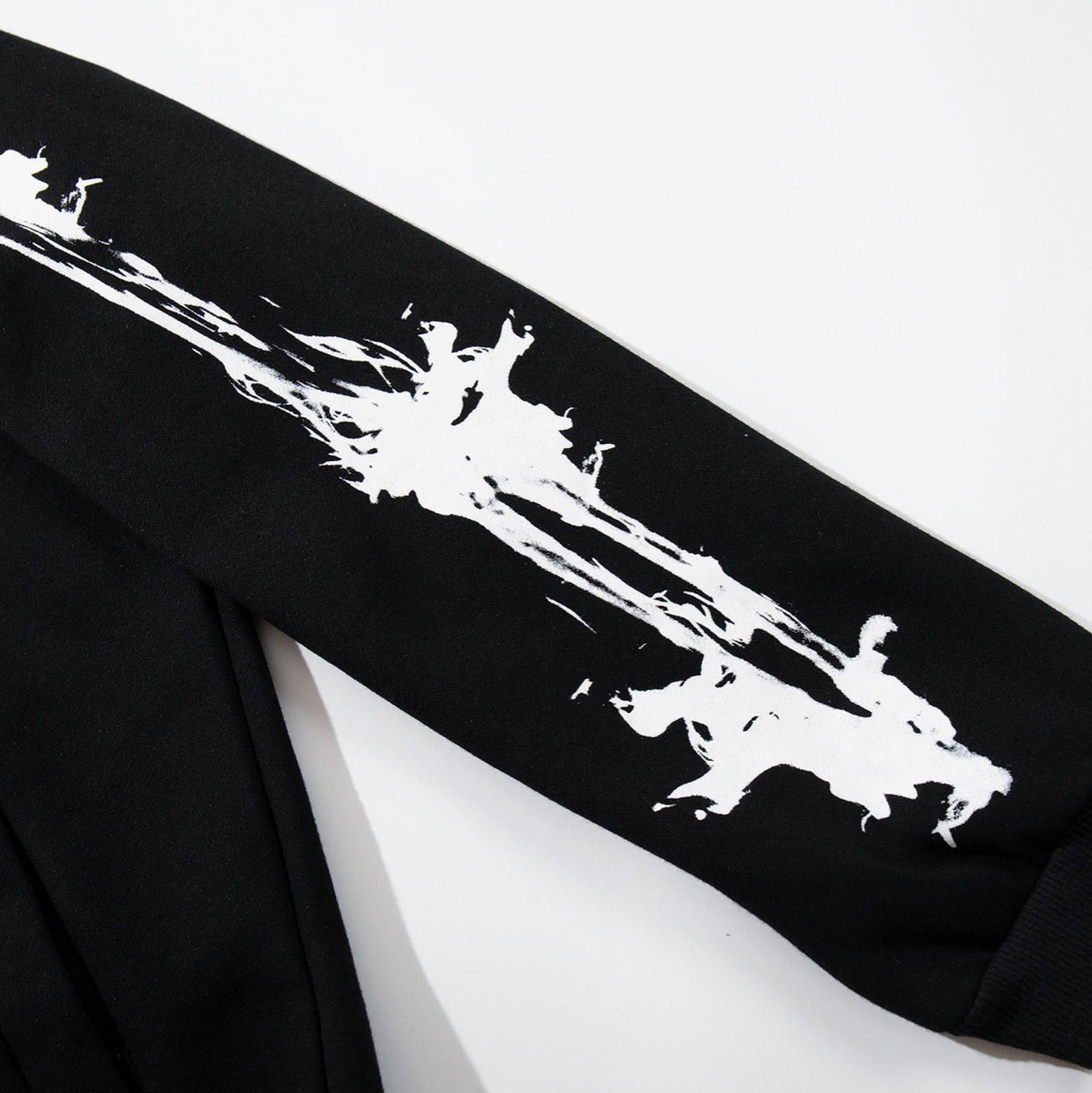 Japanese Brand Graphic Print Pullover Hoodie, Streetwear Hoodie Size US M / EU 48-50 / 2 - 3 Thumbnail