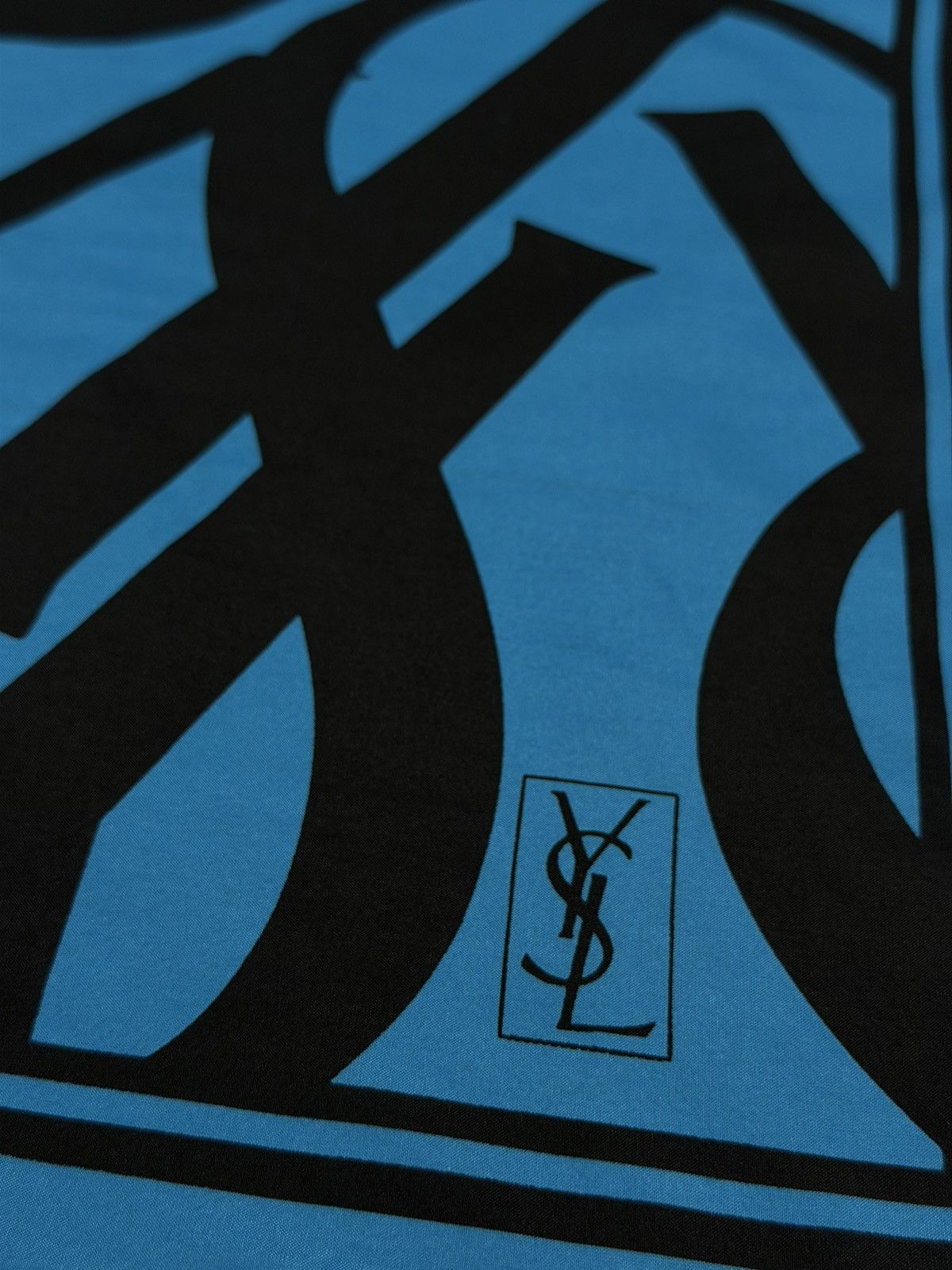 Saint Laurent Paris SAINT LAURENT Tom Ford 2002 Silk Bandana Logo Scarf Hedi ysl Size ONE SIZE - 9 Thumbnail