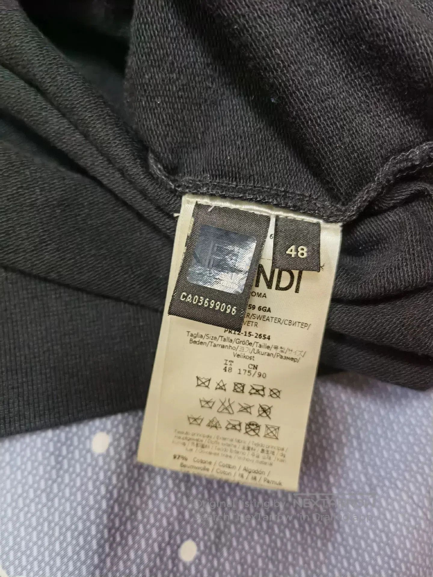 Fendi Fendi Monster Patchwork Leather Rivet Sweater. Size US M / EU 48-50 / 2 - 3 Thumbnail
