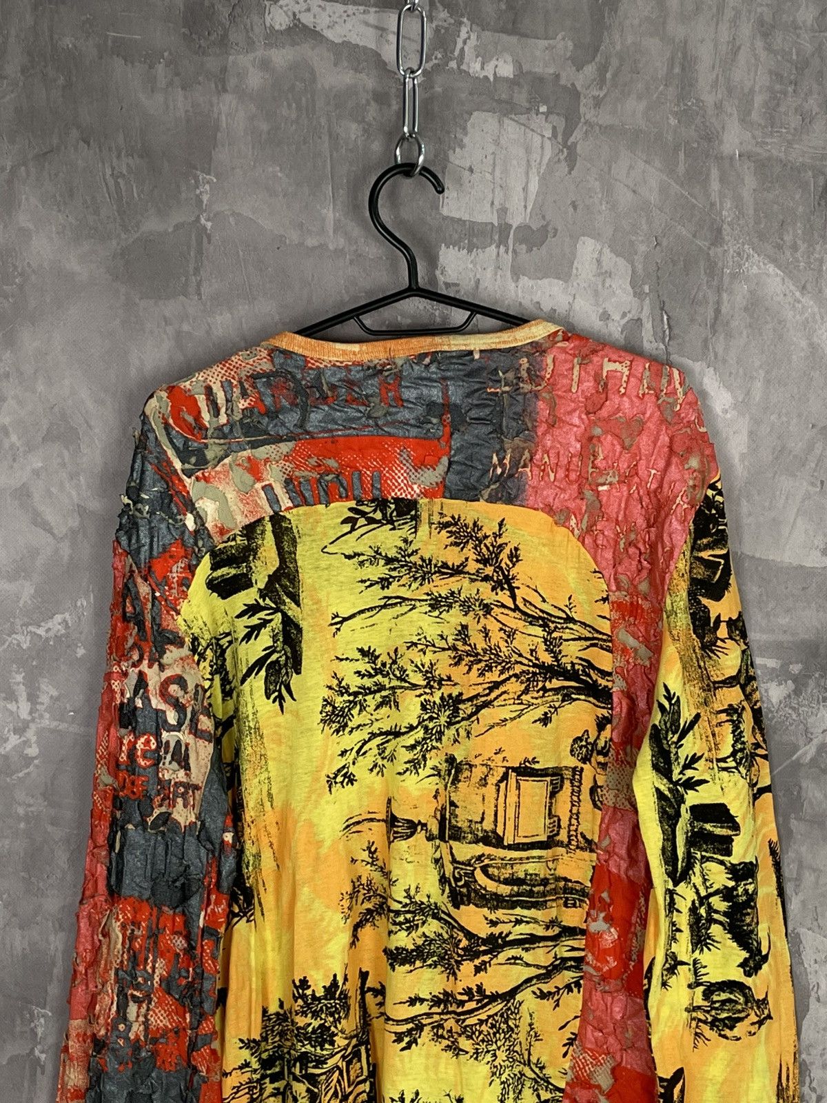 Custo Barcelona × Vintage VINTAGE Y2K CUSTO BARCELONA LONGSLEEVE PRINTED TOP Size M / US 6-8 / IT 42-44 - 11 Thumbnail