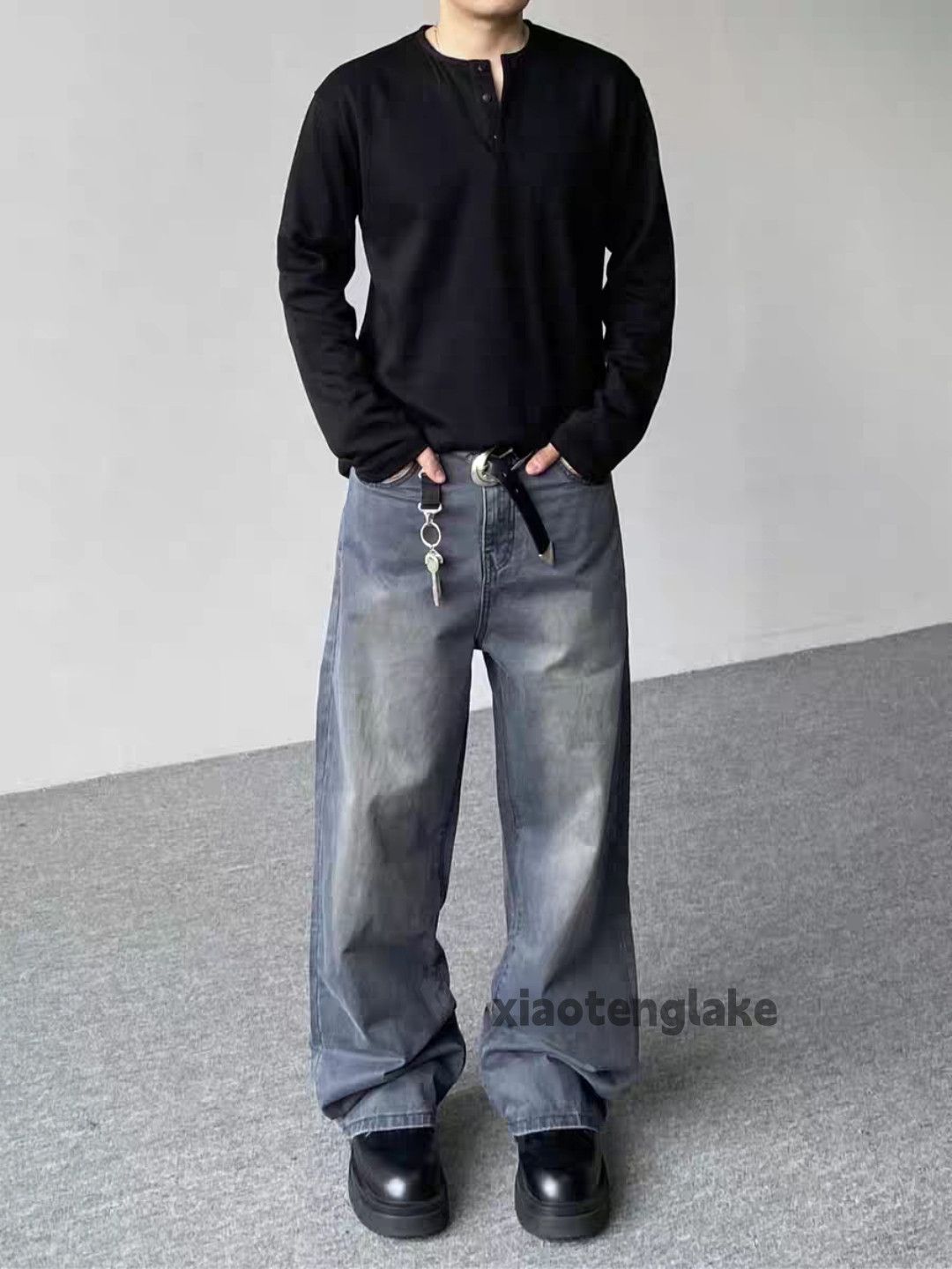 Vintage Washed faded loose baggy skate hiphop cargo pants Size US 30 / EU 46 - 4 Thumbnail