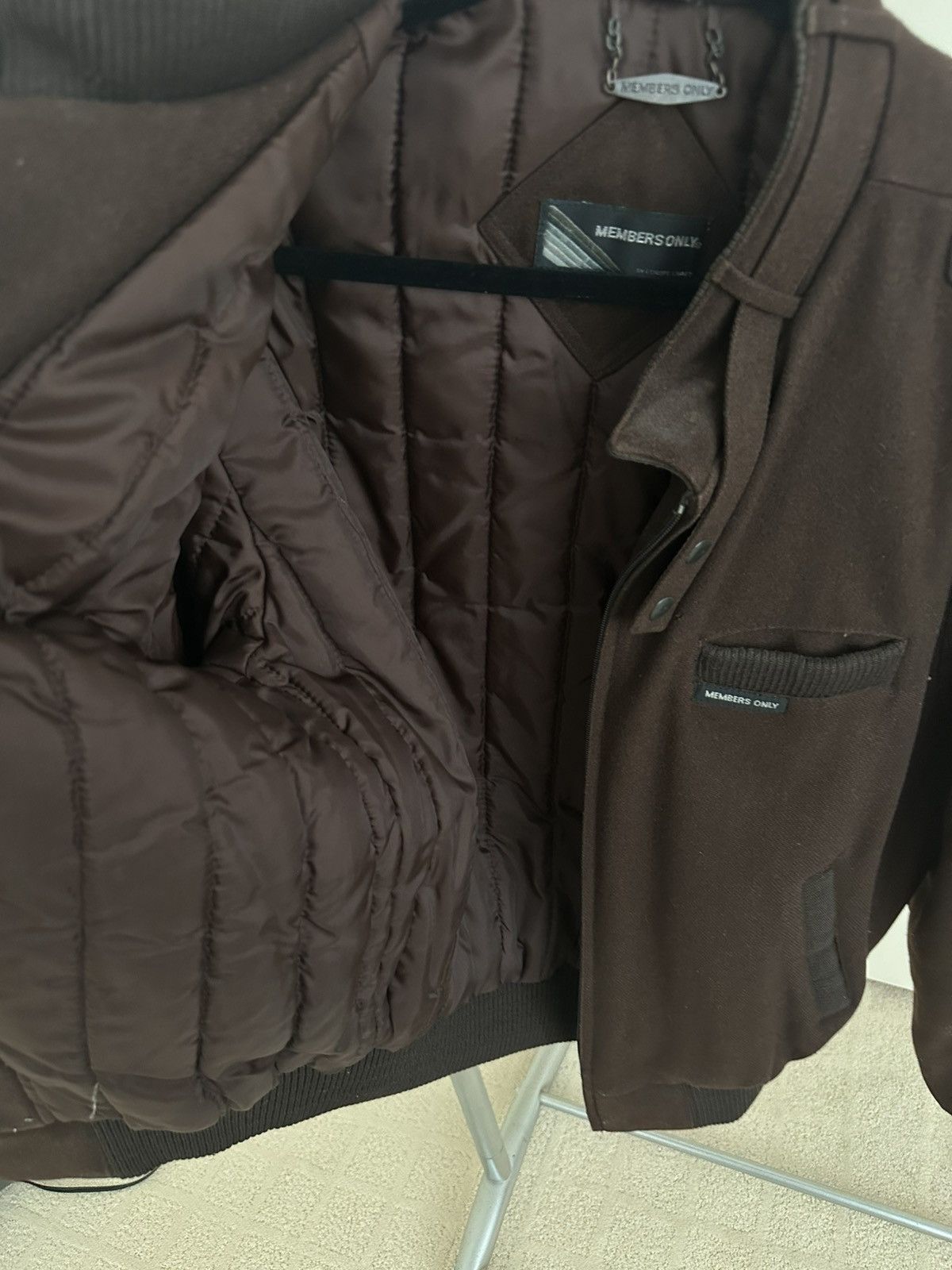 Members Only × Vintage Wool blend Vintage Members Only Lined Espresso Brown 40 Size US XXS / EU 40 - 5 Thumbnail