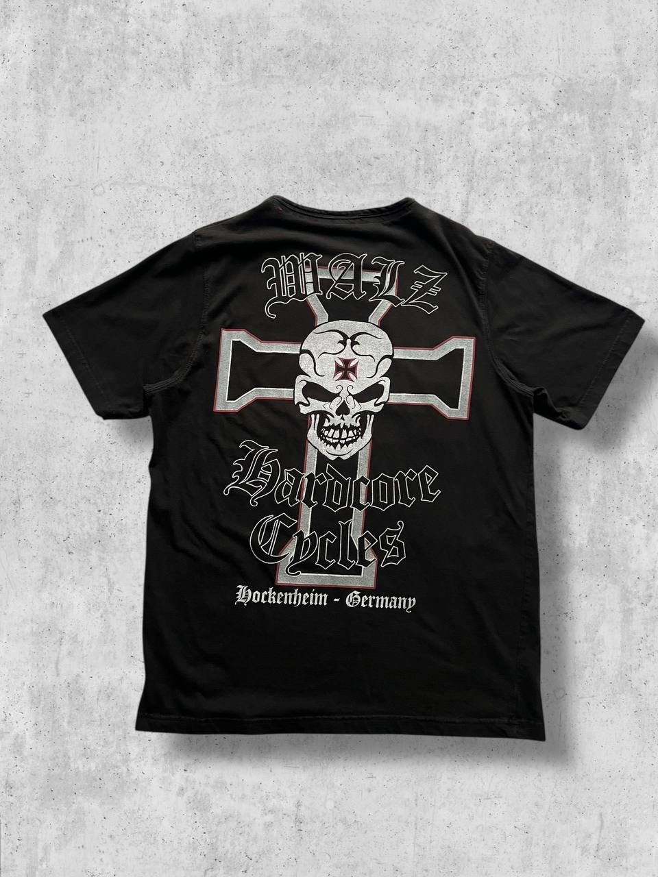 Vintage HARDCORE FOR LIFE SKULL BIKERS TEE T SHIRT VINTAGE band Size US M / EU 48-50 / 2 - 2 Thumbnail