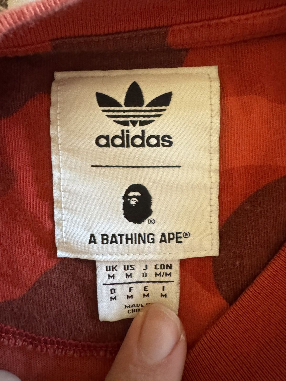 Bape Bape adidas t shirt Size US M / EU 48-50 / 2 - 3 Thumbnail