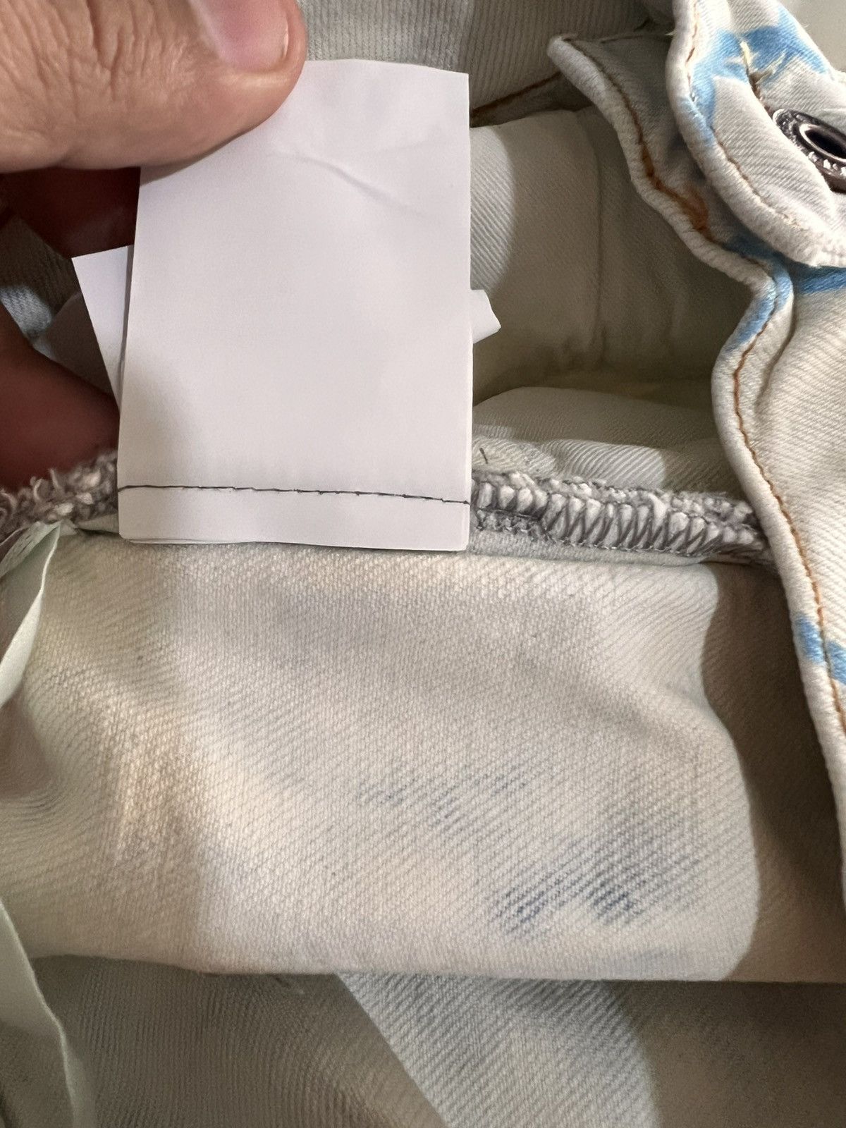 Off-White Off white fence bleached skinny jeans Size US 34 / EU 50 - 23 Thumbnail