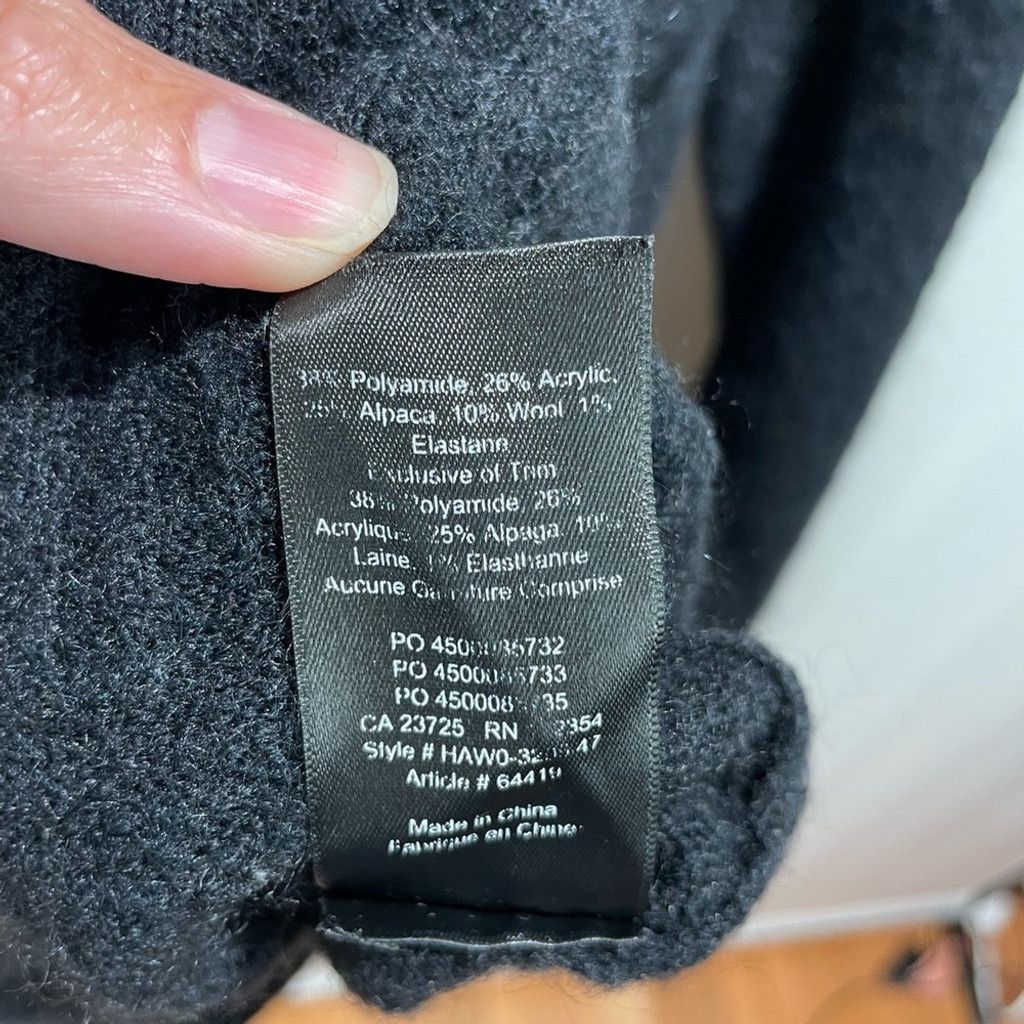 Aritzia Babaton Plutarch Black Alpaca Wool Blend Funnel Sweater XS Size XS / US 0-2 / IT 36-38 - 6 Thumbnail