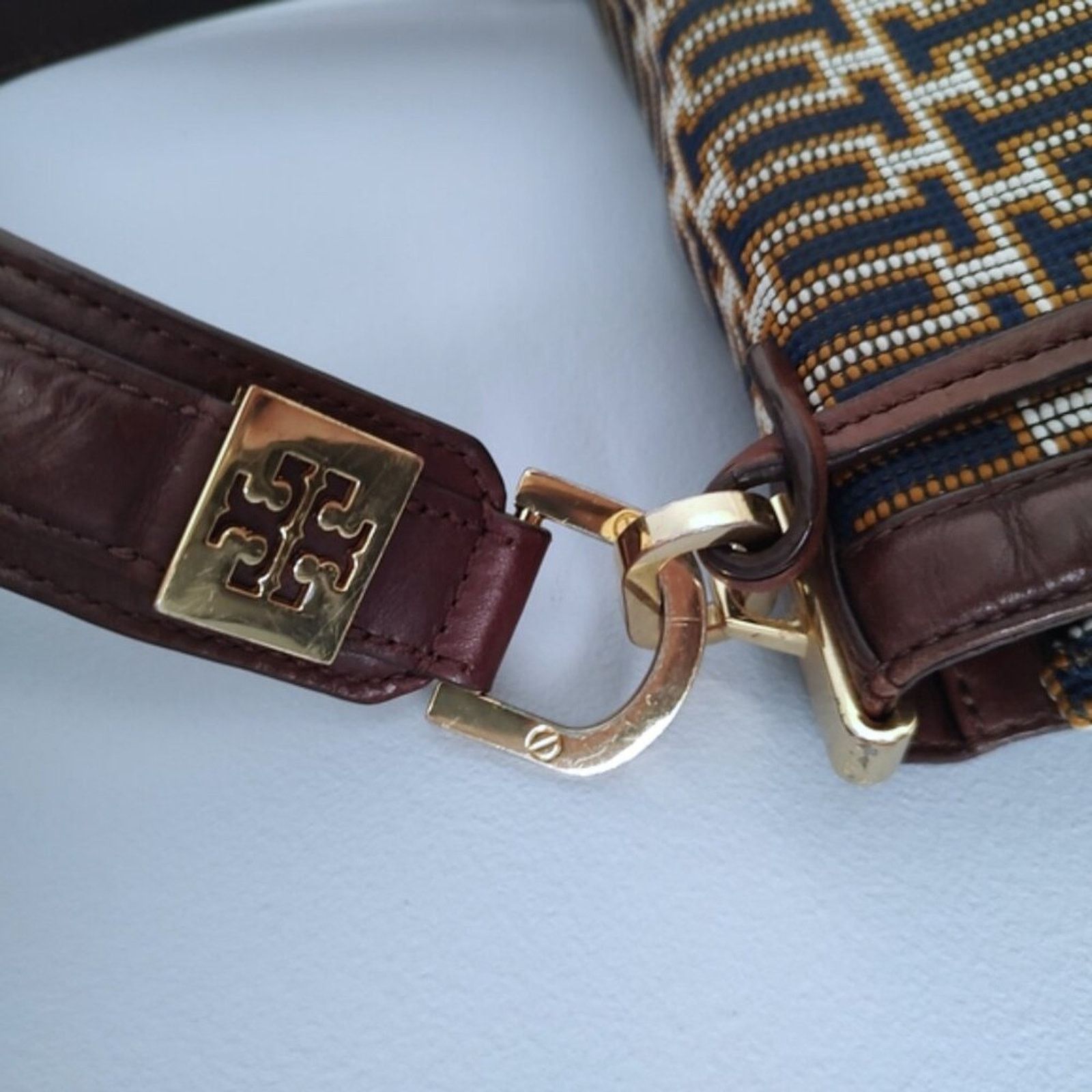 Tory Burch Tory Burch RARE 2011 runway woven shoulder bag w/mirror EUC Size ONE SIZE - 5 Thumbnail