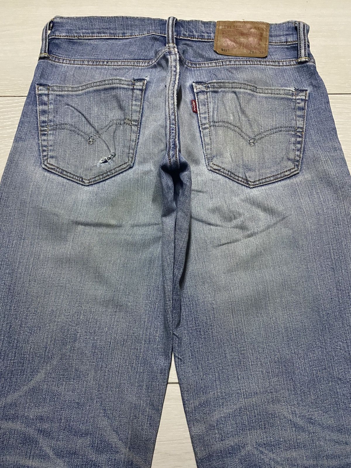 Levi's Levis 511 Y2K Faded Wash Distressed Jeans Size US 30 / EU 46 - 4 Thumbnail
