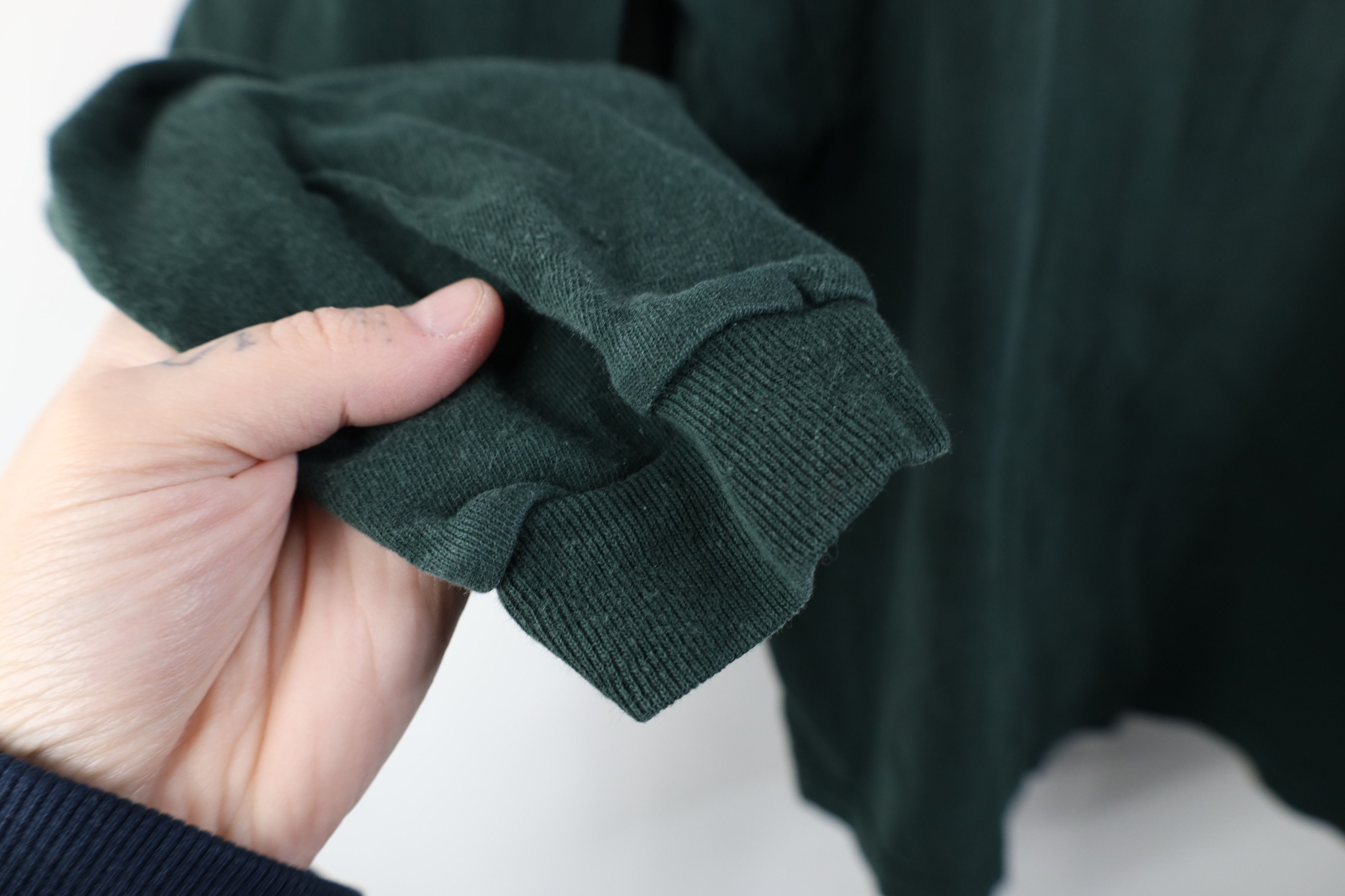 Vintage Vintage 90s Streetwear Long Sleeve Henley T-Shirt Green Size US XL / EU 56 / 4 - 7 Thumbnail