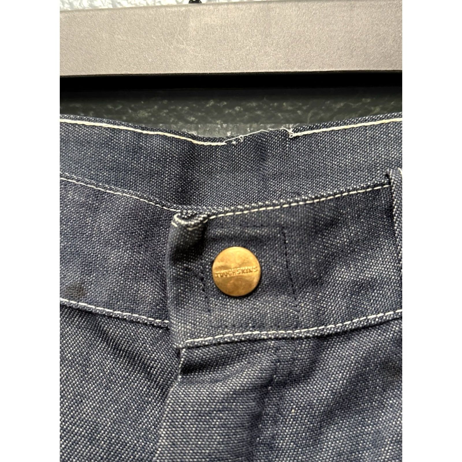 Vintage VINTAGE Toughskins Sanforized Blue Cotton Men’s Carpenter Pants Sz 32 Denim 1960s 32/30 Mens Regular 29in Inseam Size US 32 / EU 48 - 2 Thumbnail