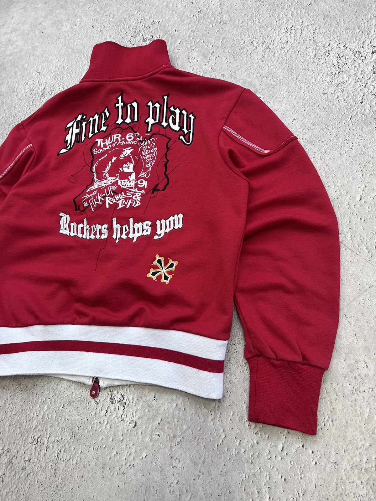 Ed Hardy × Vintage Vintage Y2K Ed Hardy Style Skull Zip UP Hoodie Size US M / EU 48-50 / 2 - 11 Thumbnail