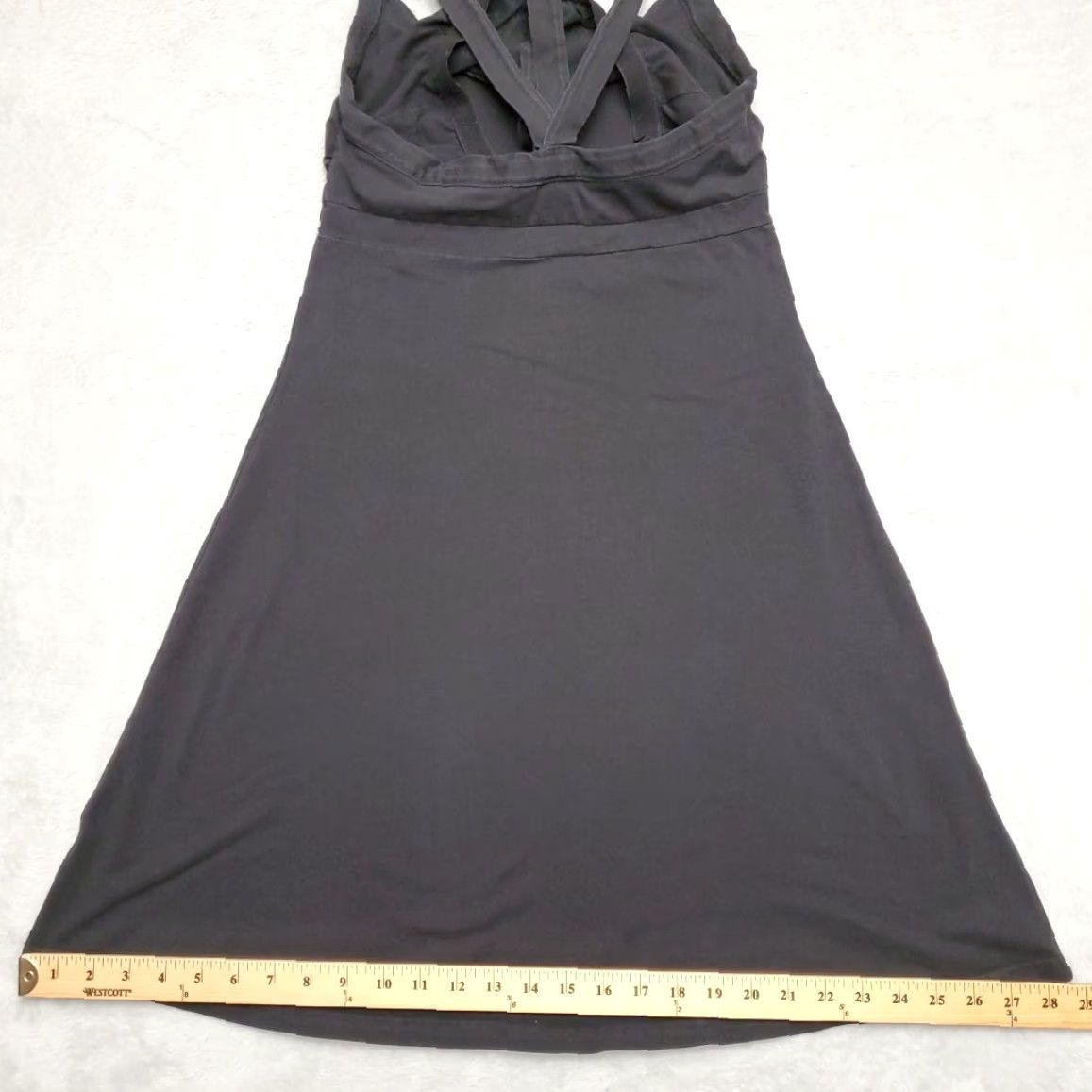 Patagonia Patagonia Womens Medium Black Sun Dress Organic Cotton Stretch Jersey Knit Dress Sun Dress Casual Sundress A-Line Knee Length Sleeveless Solid Womens Size M / US 6-8 / IT 42-44 - 6 Thumbnail