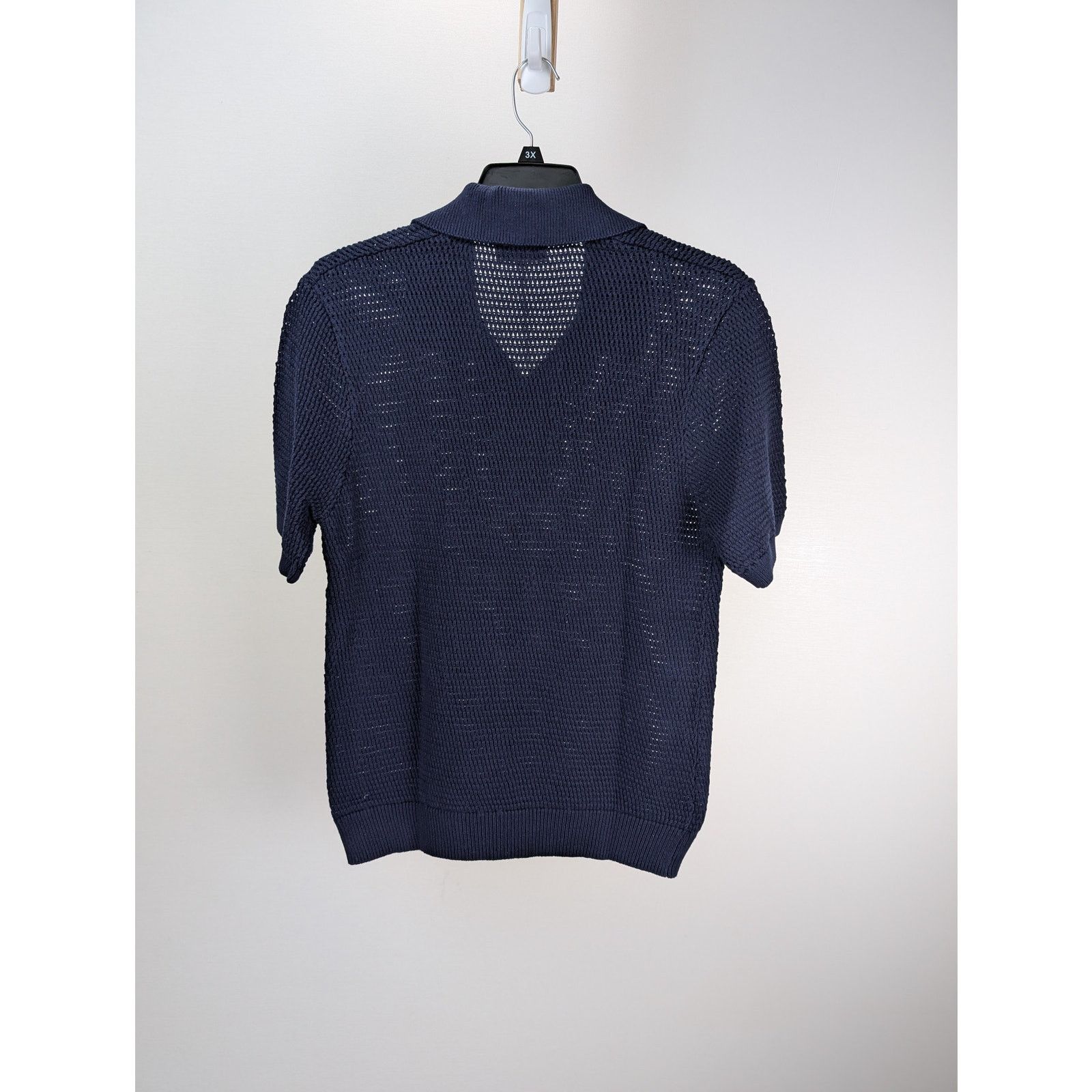 Frame o1rshd1 CC20 Short Sleeve Sweater Polo Shirt in Navy Size US S / EU 44-46 / 1 - 11 Thumbnail