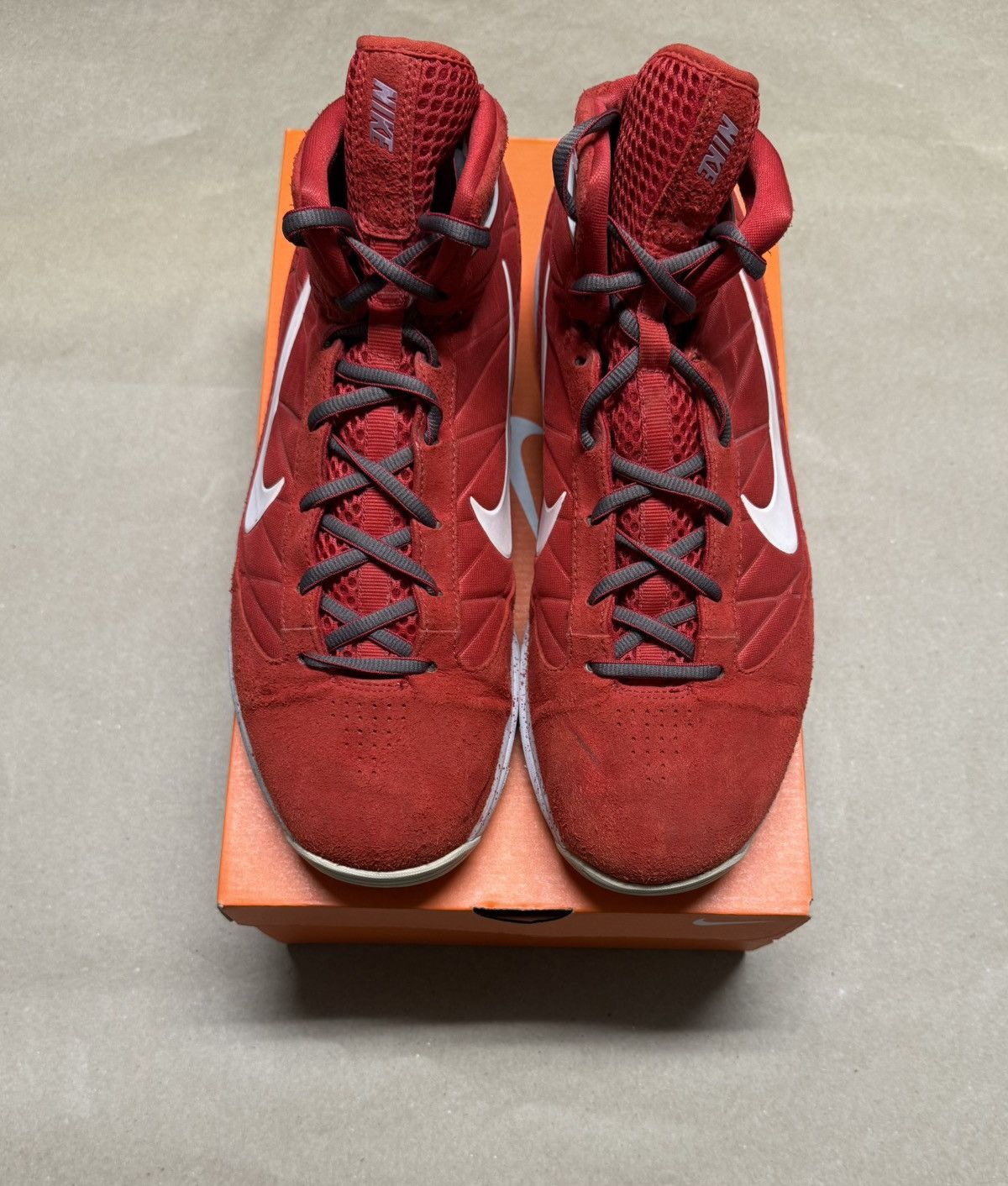 Nike Nike Air Max Hyperize NFW Sport Red Mens sz 13.5 Basketball! Size US 13 / EU 46 - 3 Thumbnail