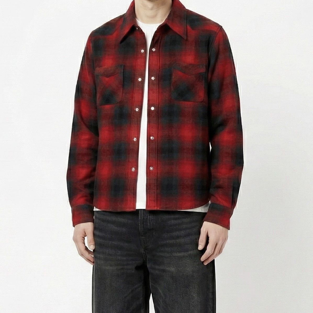 Zucca Issey Miyake Zucca Plaid Wool Flannel Shirt Size US S / EU 44-46 / 1 - 2 Thumbnail