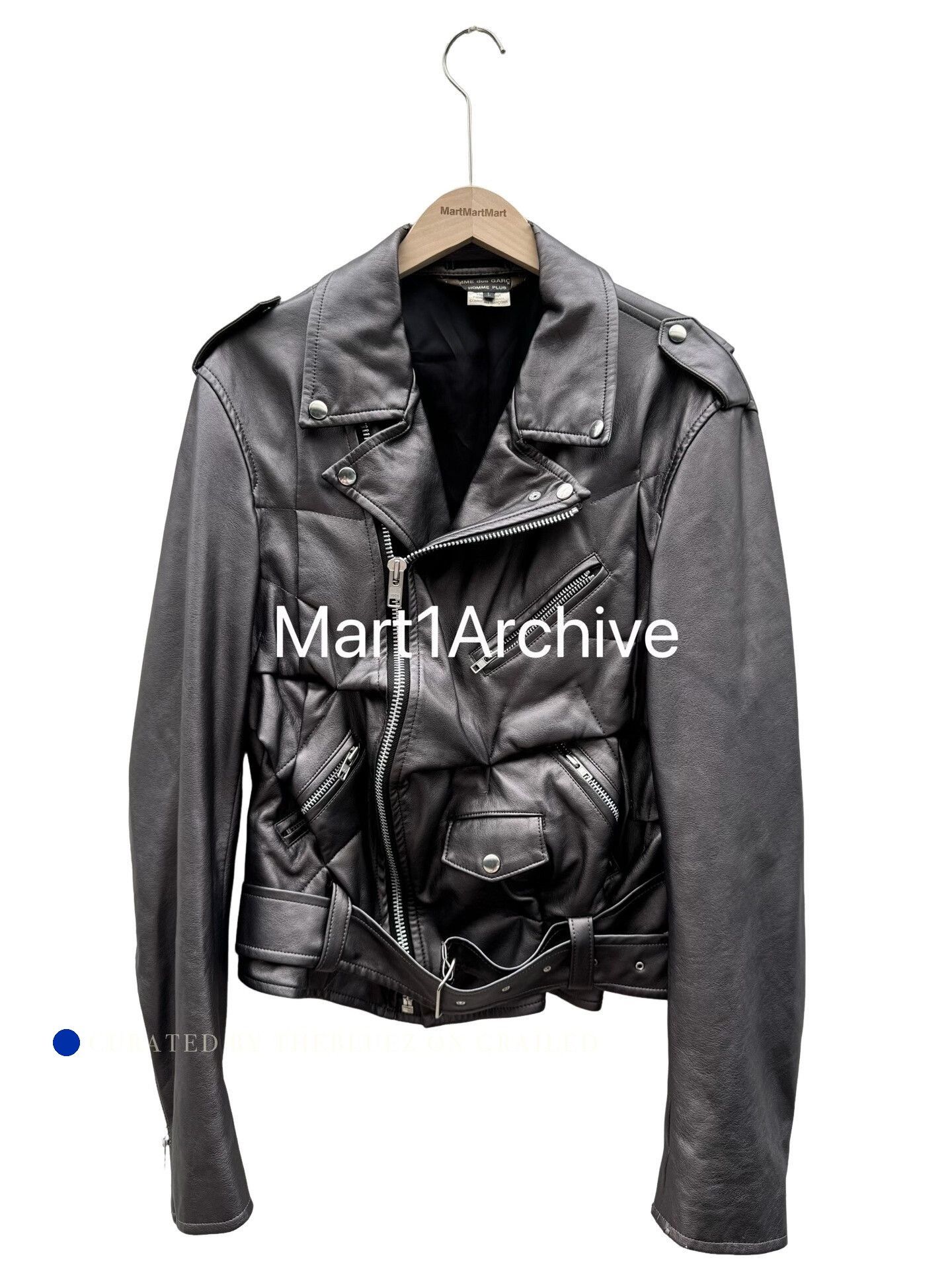 Comme des Garcons Paneled Faux Leather Jacket in Black Size US L / EU 52-54 / 3 - 1 Thumbnail