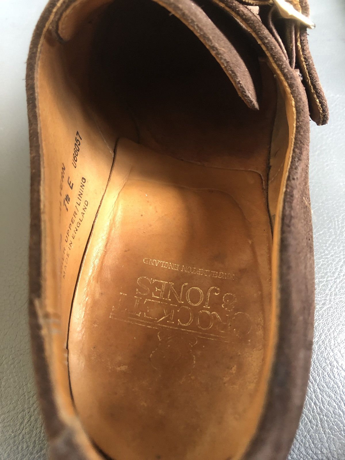 Crockett & Jones Crockett & Jones Malvern Brown Suede Men’s Shoes Sz UK 7.5 E Size US 7.5 / EU 40-41 - 10 Thumbnail