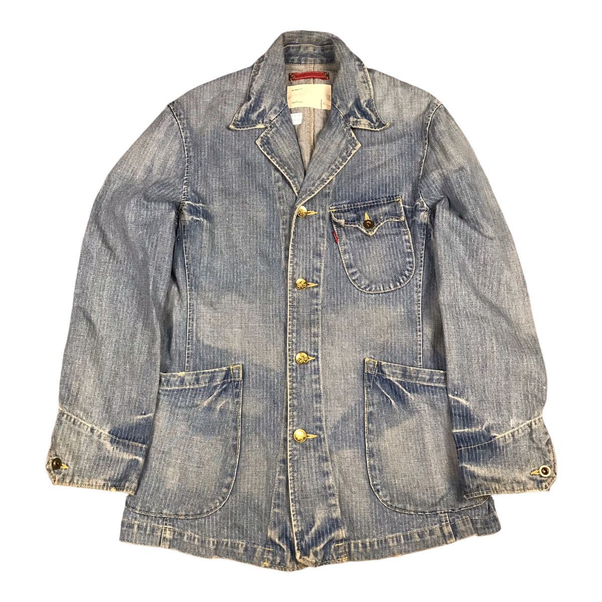 Levi's Vintage Clothing Levis denim faded button jacket Size US L / EU 52-54 / 3 - 1 Thumbnail