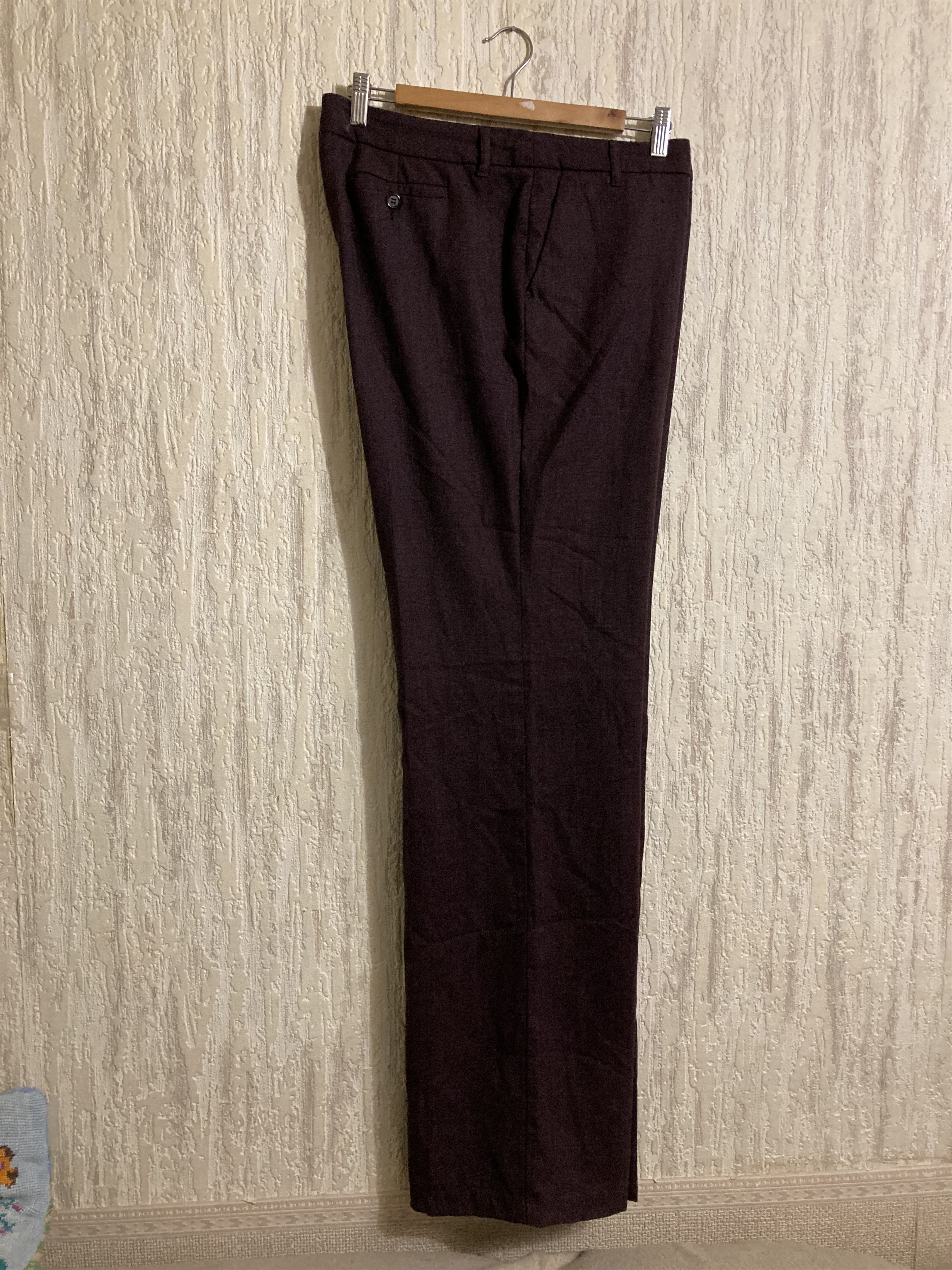 Etro Vintage ETRO Milano Women's Burgundy Wool Dress Pants Size 36" / US 14 / IT 50 - 3 Thumbnail